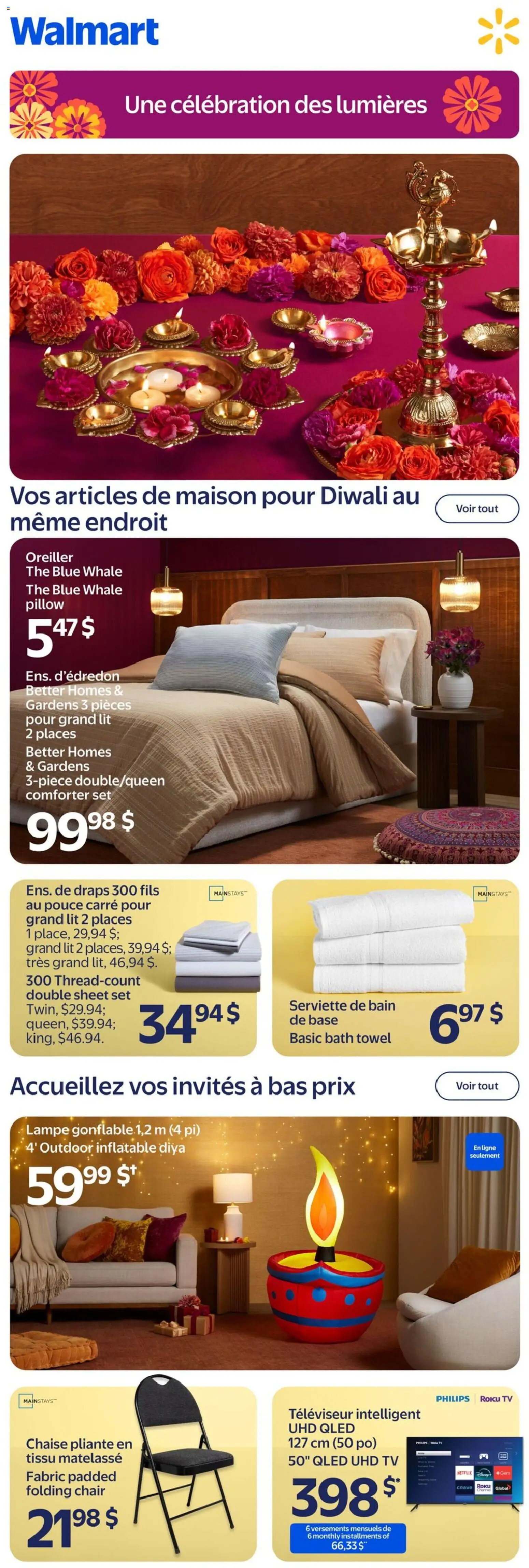 Preview of leaflet Walmart circulaire - Diwali from shop Walmart is valid from Oct 15, 2026