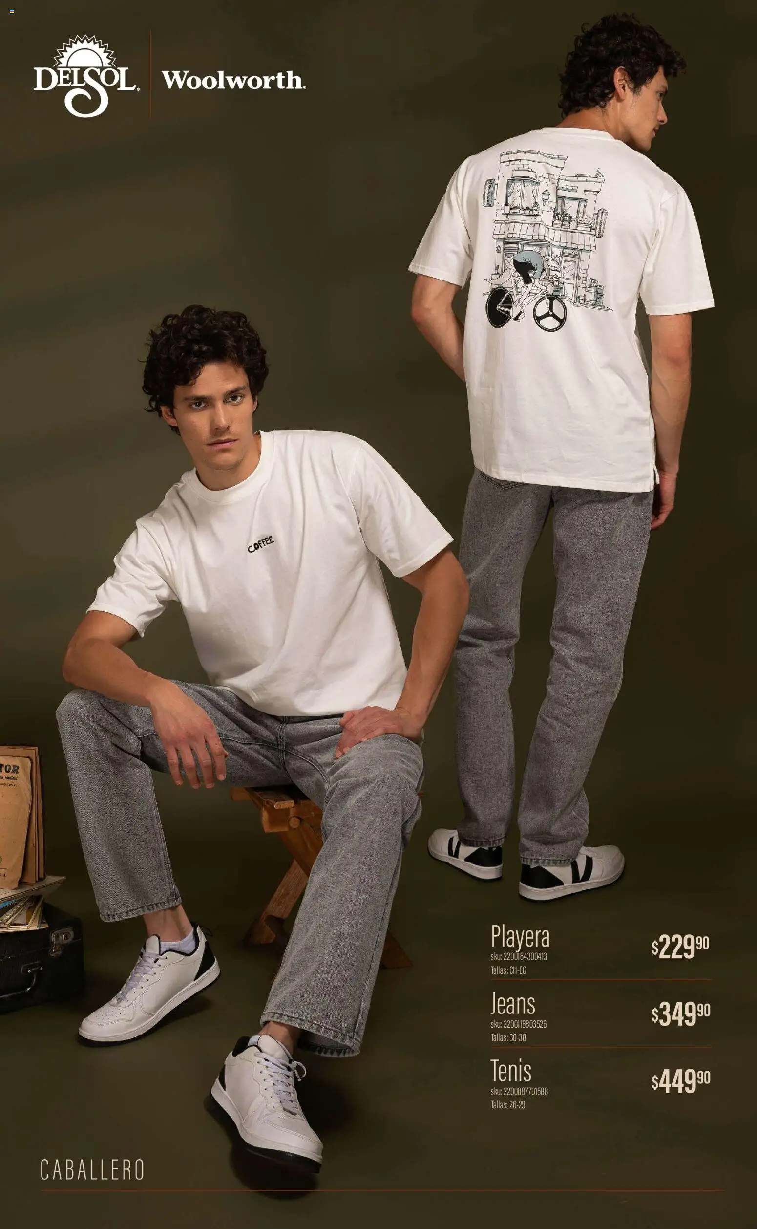 Vista previa las ofertas de la tienda Del Sol y Woolworth - Del Sol y Woolworth catálogo Luce el Otoño en Tiendas desde el 01/10/2026 - Tenis, Playera
