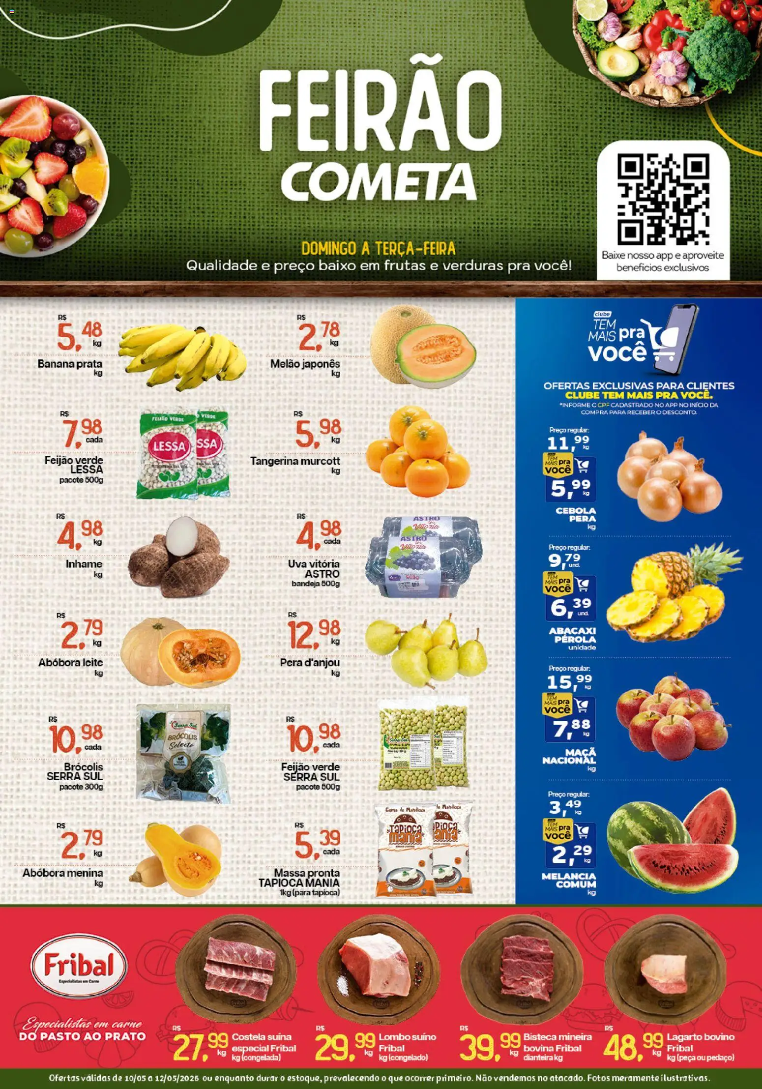 Pré-Visualização do folheto "Cometa Supermercados ofertas Feirão" da loja Cometa Supermercados válido a partir de 10/05/2026