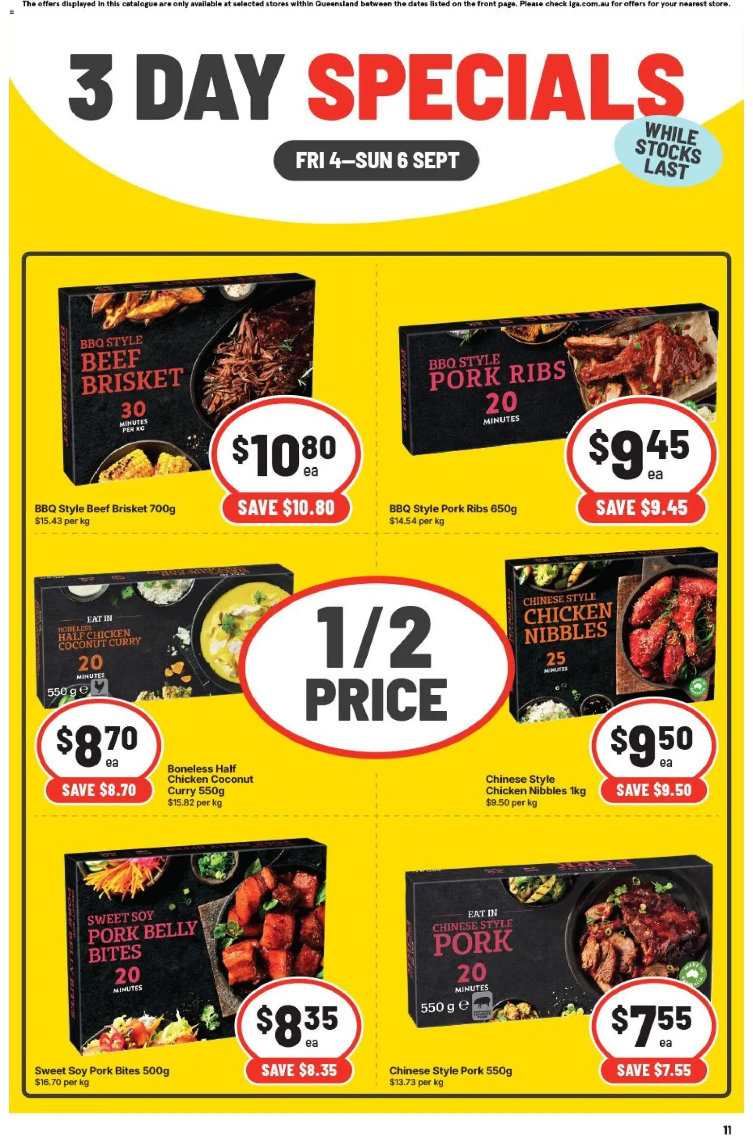 Preview of catalogue IGA 3 Day Specials East Brisbane from shop IGA valid 04/09/2026