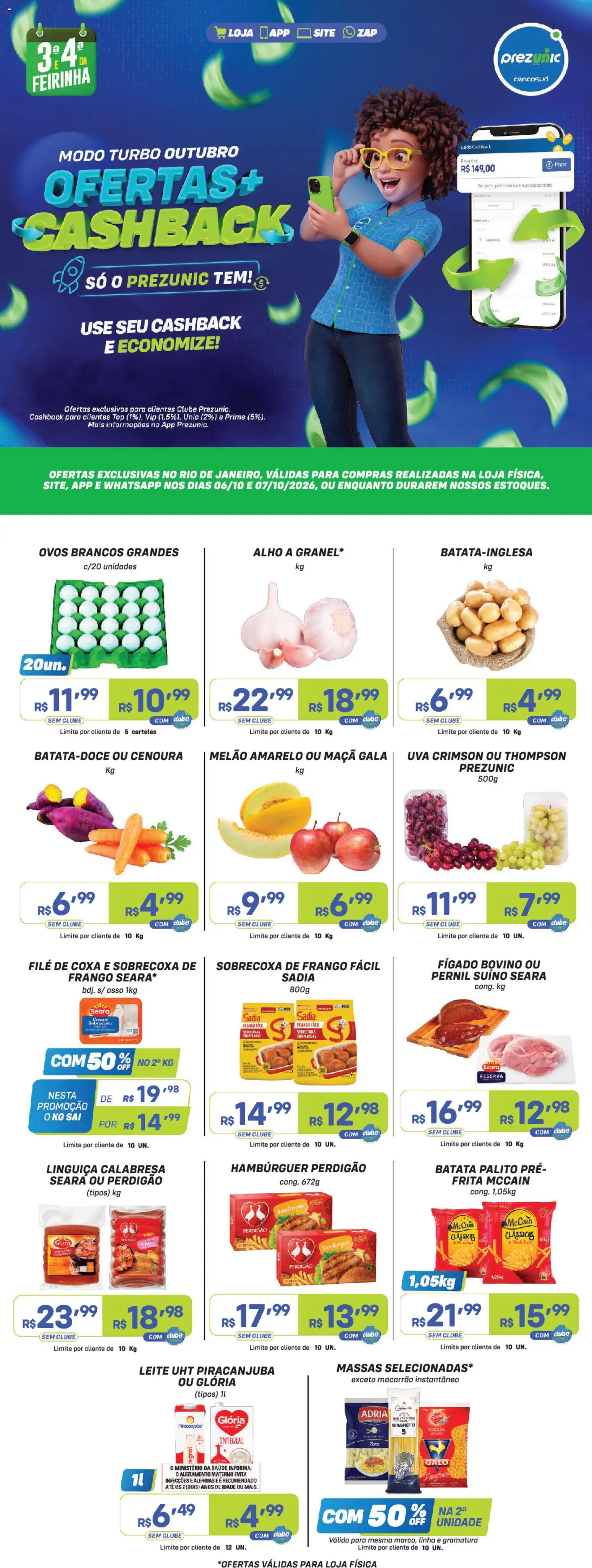 Pré-Visualização do folheto "Prezunic ofertas" da loja Prezunic válido a partir de 06/10/2026