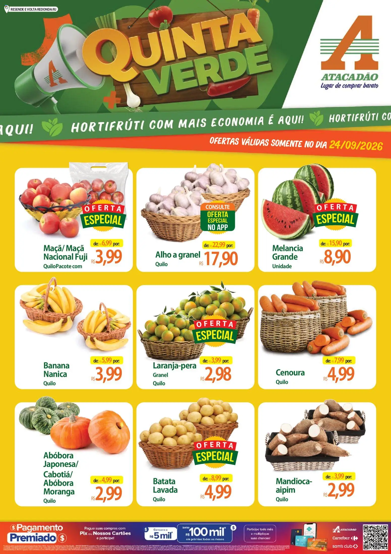 Pré-Visualização do folheto "Atacadão ofertas - RJ" da loja Atacadão válido a partir de 24/09/2026