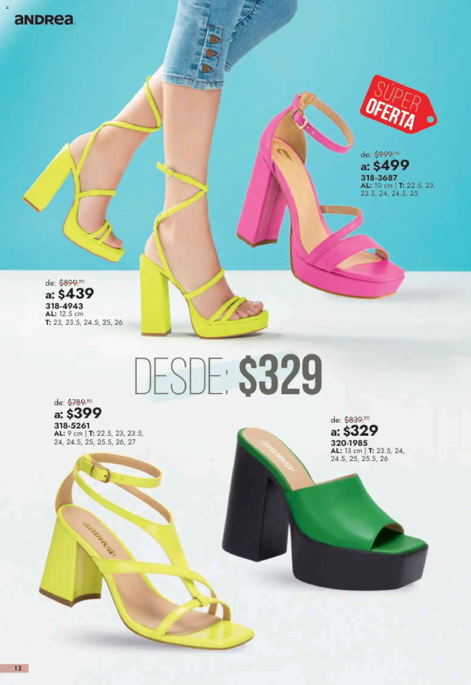 Vista previa las ofertas de la tienda Andrea - Andrea catálogo Outlet desde el 26/07/2026 
