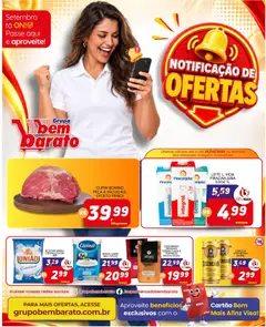 Pré-Visualização do folheto "Supermercado Bem Barato - Ofertas da semana" da loja Supermercado Bem Barato válido a partir de 22/09/2026