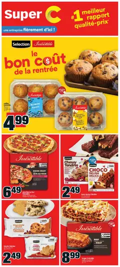 Preview of leaflet Super C circulaire - Le bon coût de la rentrée from shop Super C is valid from Aug 20, 2026