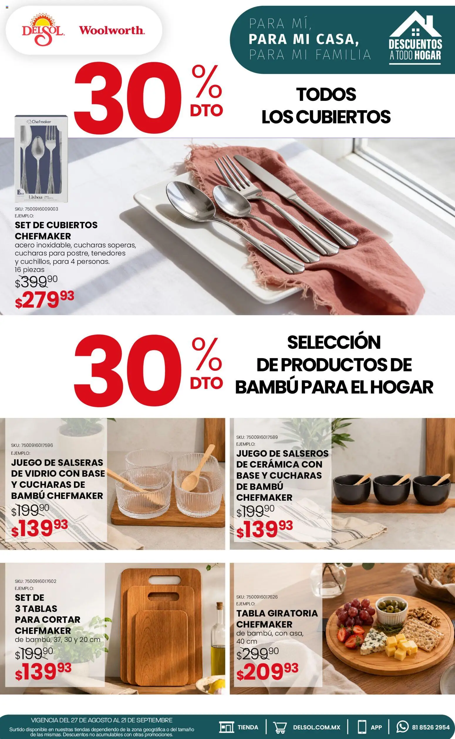 Vista previa las ofertas de la tienda Del Sol y Woolworth - Del Sol y Woolworth catálogo desde el 27/08/2026 