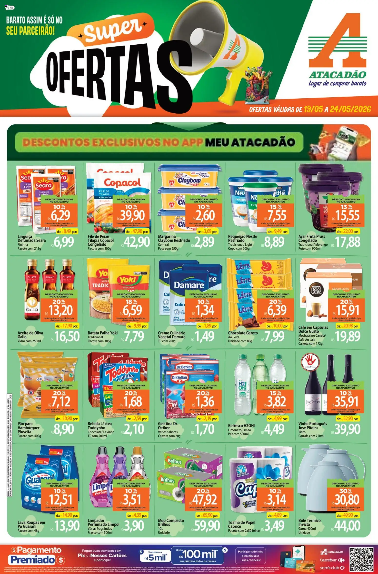 Pré-Visualização do folheto "Atacadão ofertas - RN" da loja Atacadão válido a partir de 19/05/2026