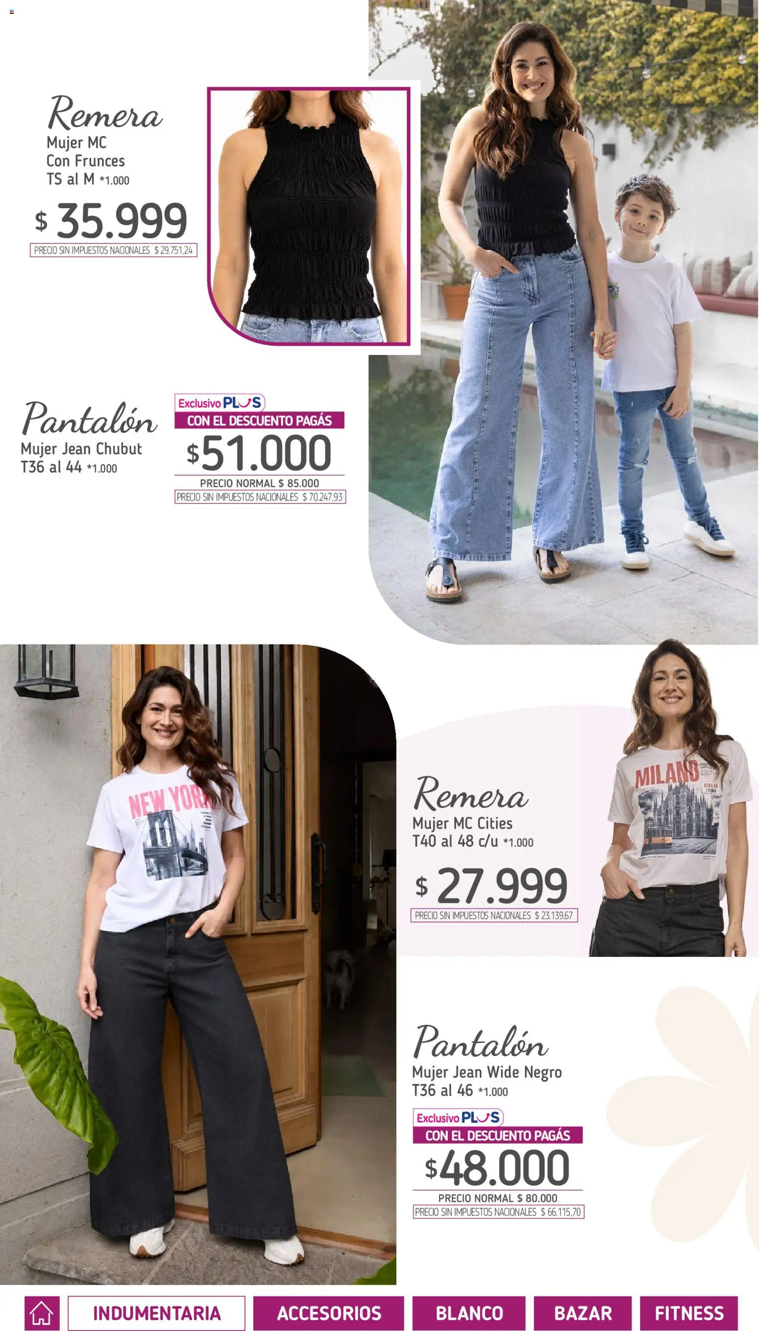 Vista previa del folleto de la tienda La Anonima válido desde el 01/10/2026 - Remera, Jean