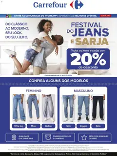 Pré-Visualização do folheto "Carrefour ofertas Festival do Jeans" da loja Carrefour válido a partir de 01/10/2026