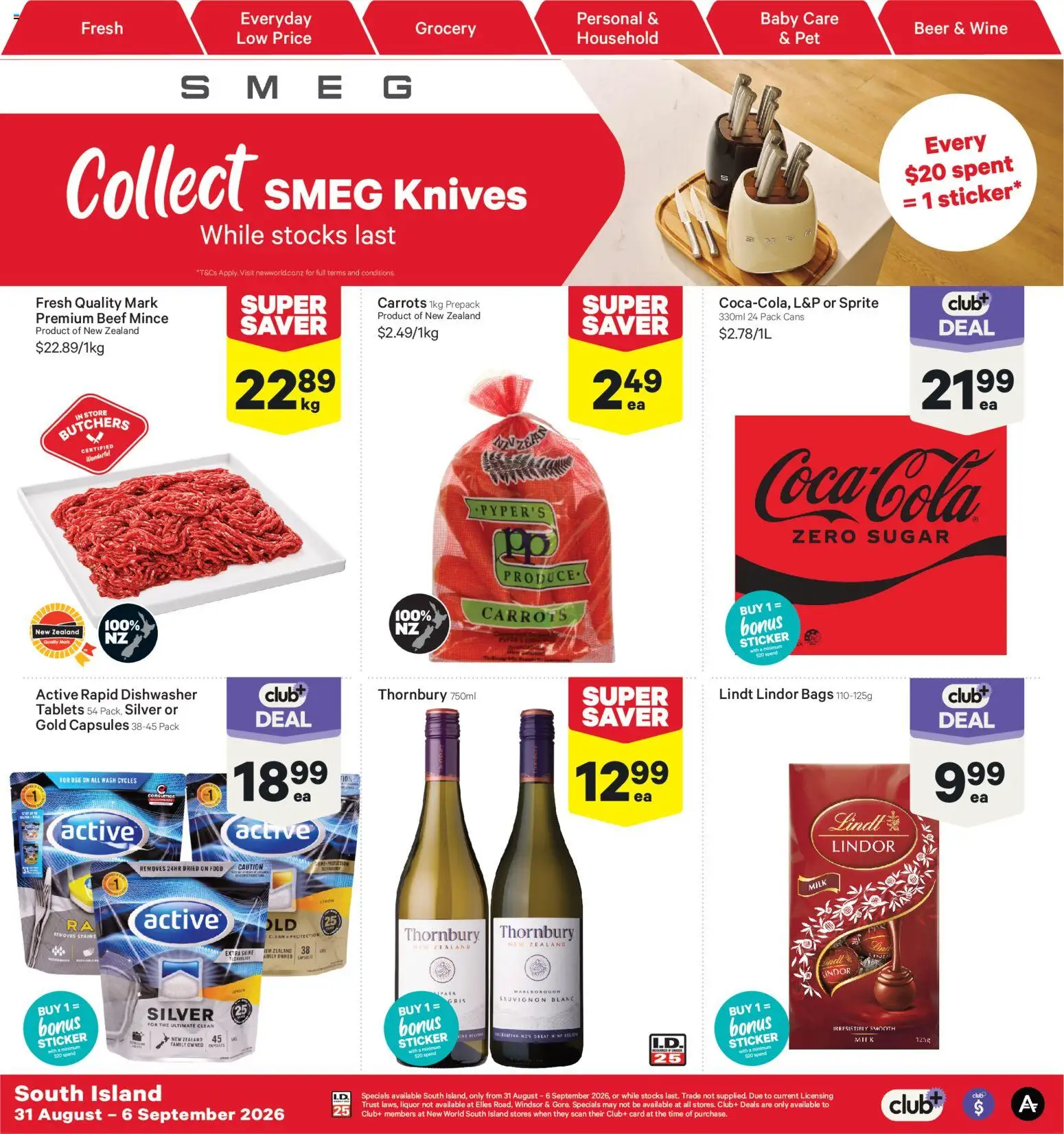 Preview of catalogue New World South Island catalogue from shop New World valid 31 Aug 2026