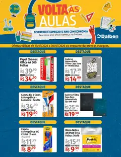 Pré-Visualização do folheto "Supermercado Dalben ofertas Volta às Aulas" da loja Supermercado Dalben válido a partir de 17/07/2026