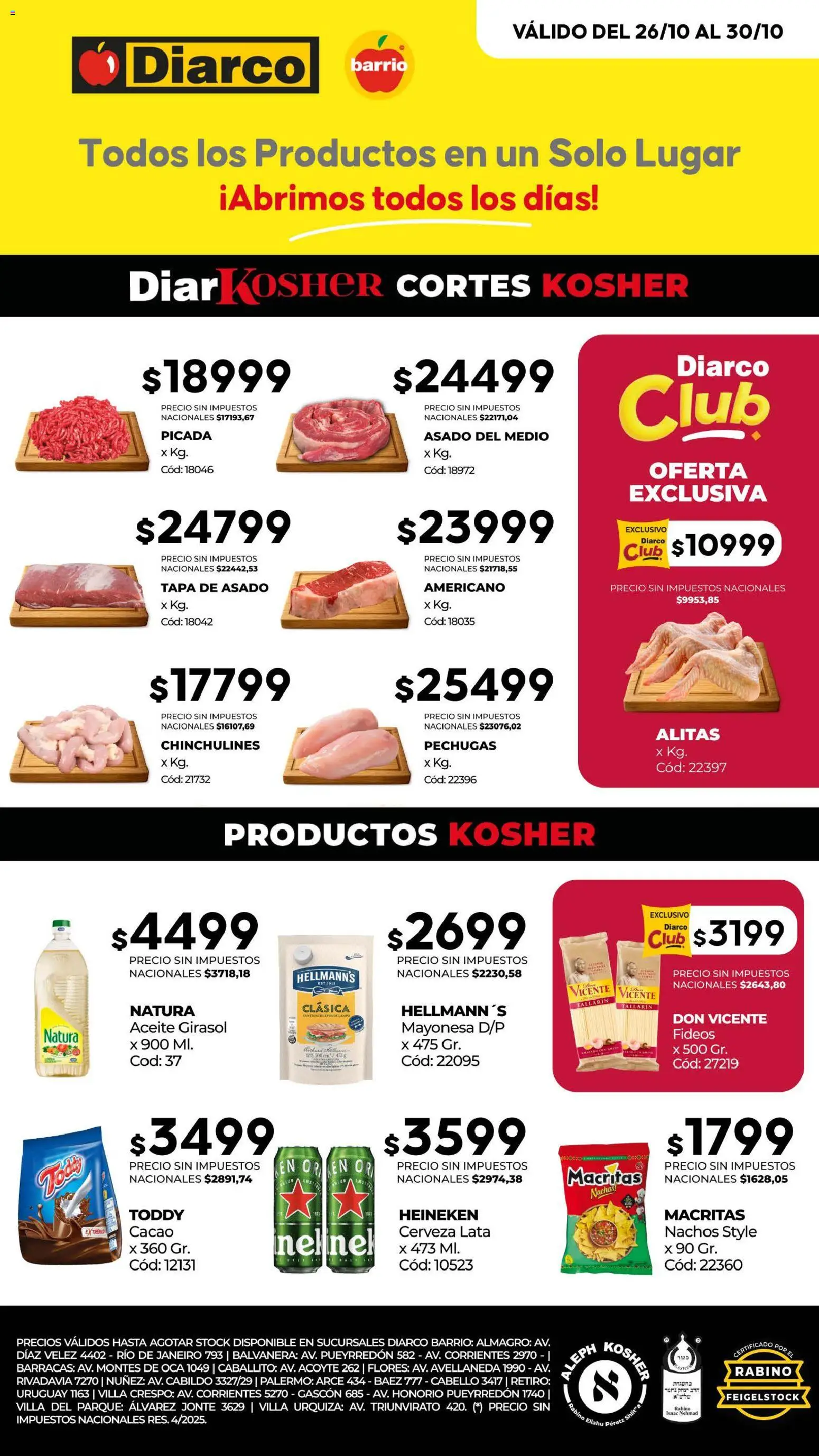Vista previa del folleto de la tienda Diarco válido desde el 26/10/2026 