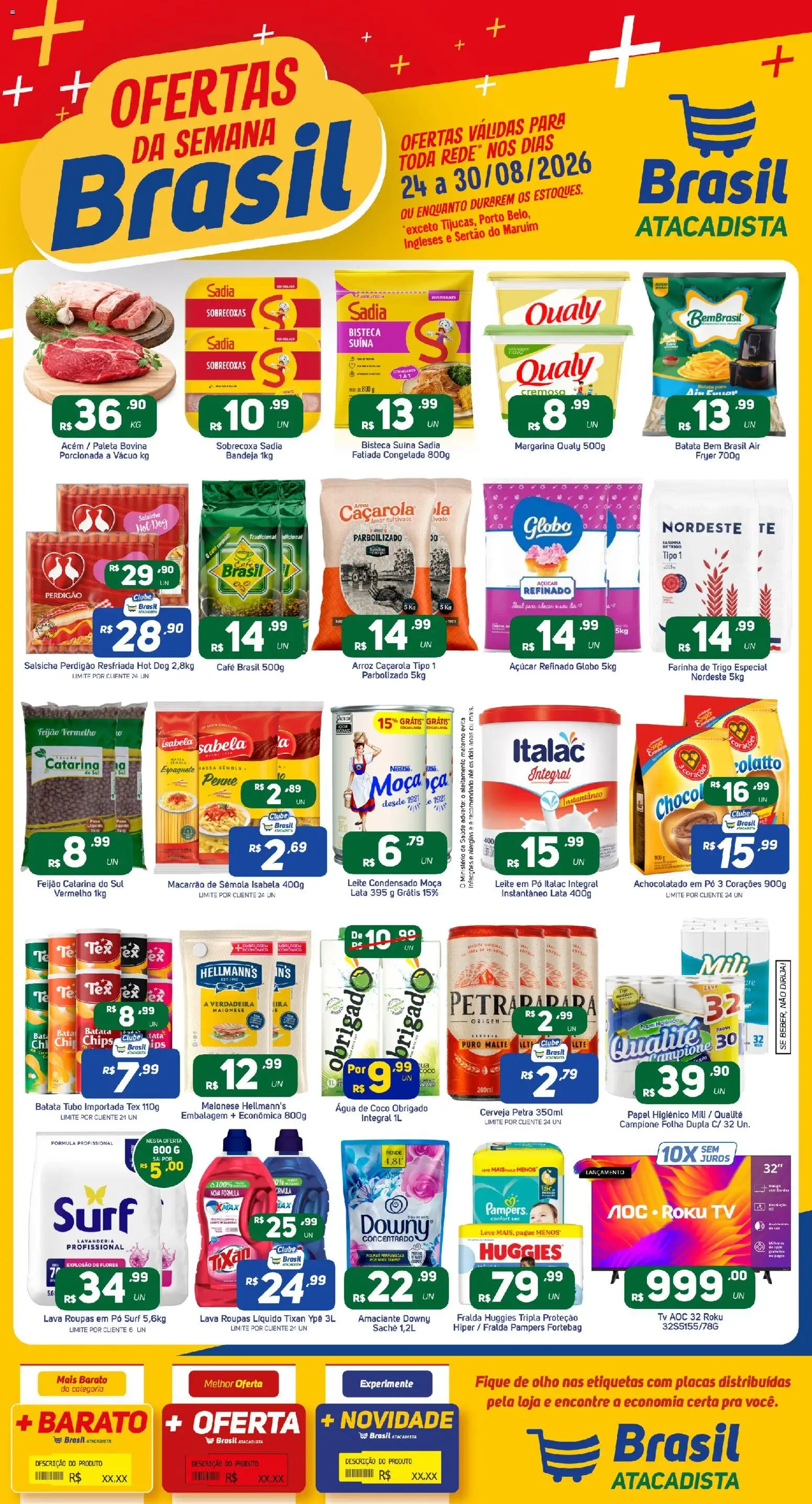 Pré-Visualização do folheto "Brasil Atacadista - Ofertas da semana" da loja Brasil Atacadista válido a partir de 24/08/2026