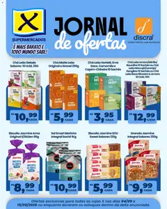 Pré-Visualização do folheto "X Supermercados ofertas Discra" da loja X Supermercados válido a partir de 04/09/2026