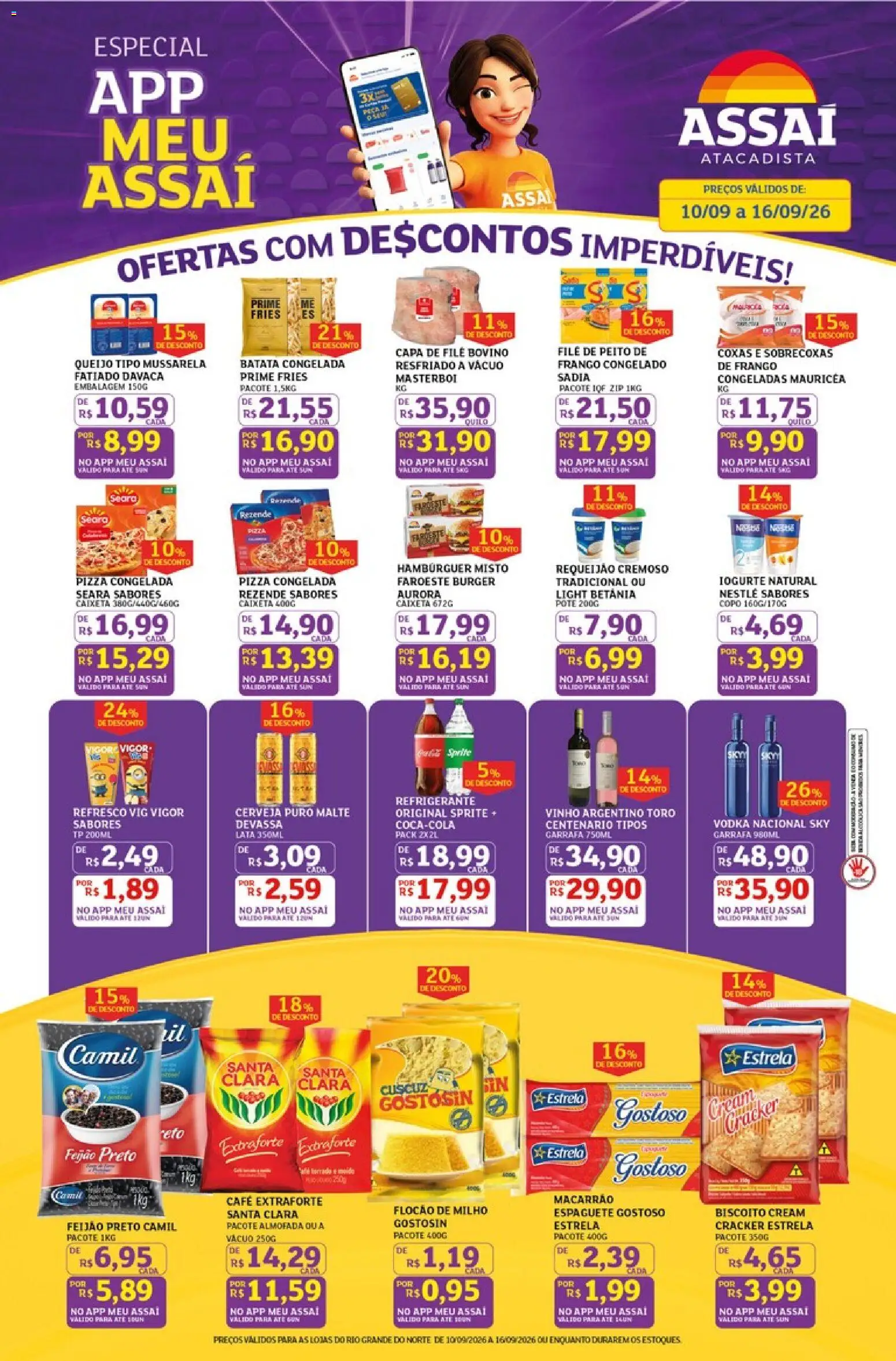 Pré-Visualização do folheto "Assaí Atacadista ofertas - RN" da loja Assaí Atacadista válido a partir de 10/09/2026
