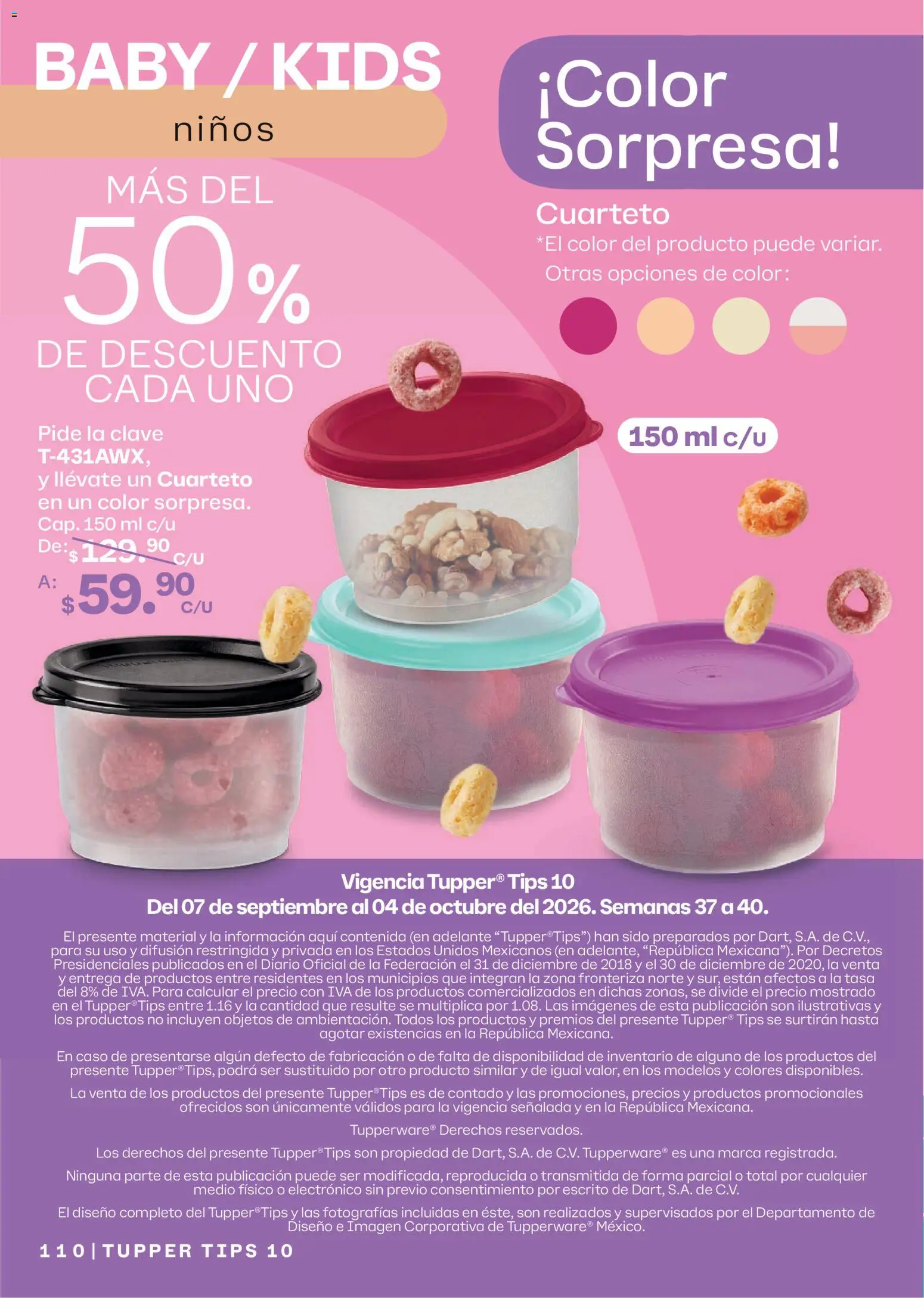 Vista previa las ofertas de la tienda Tupperware - Tupperware catálogo desde el 07/09/2026 