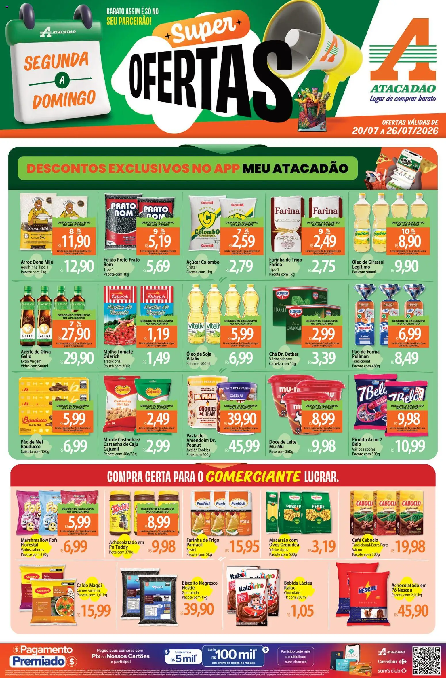Pré-Visualização do folheto "Atacadão ofertas - RS" da loja Atacadão válido a partir de 20/07/2026