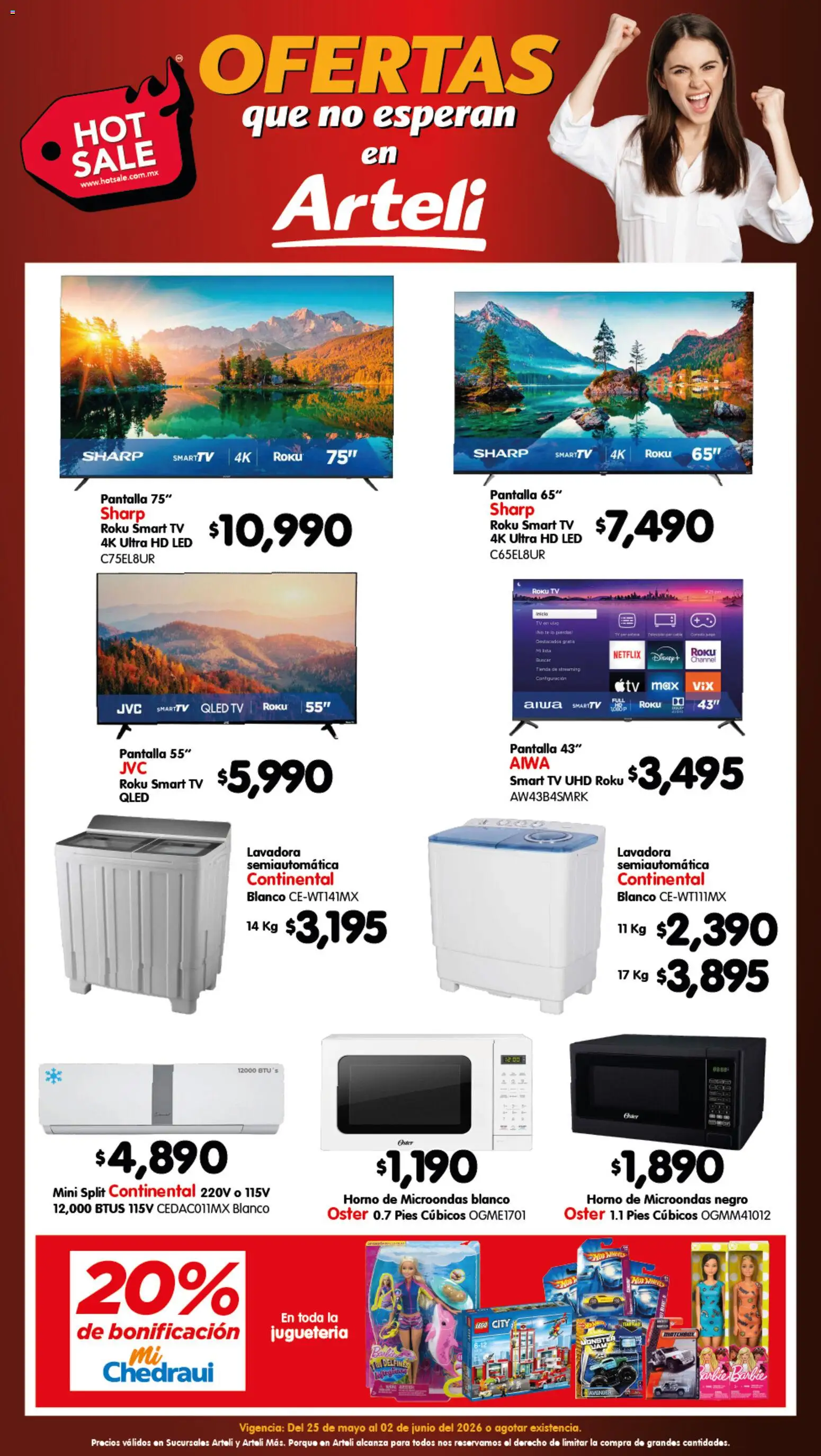 Vista previa las ofertas de la tienda Arteli - Arteli Hot Sale desde el 25/05/2026 