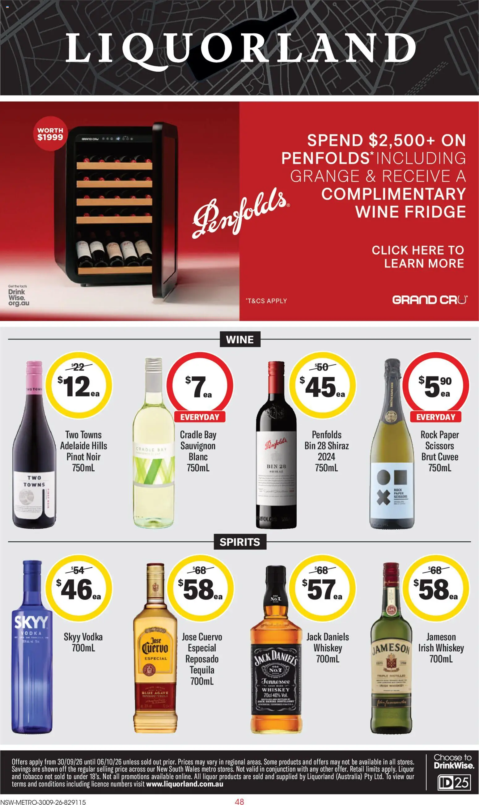Preview of catalogue Liquorland catalogue from shop Liquorland valid 30/09/2026
