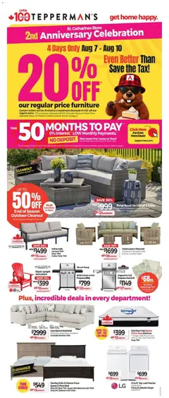 Preview of leaflet Tepperman's weekly flyer / circulaire from shop Tepperman's is valid from Aug 07, 2026