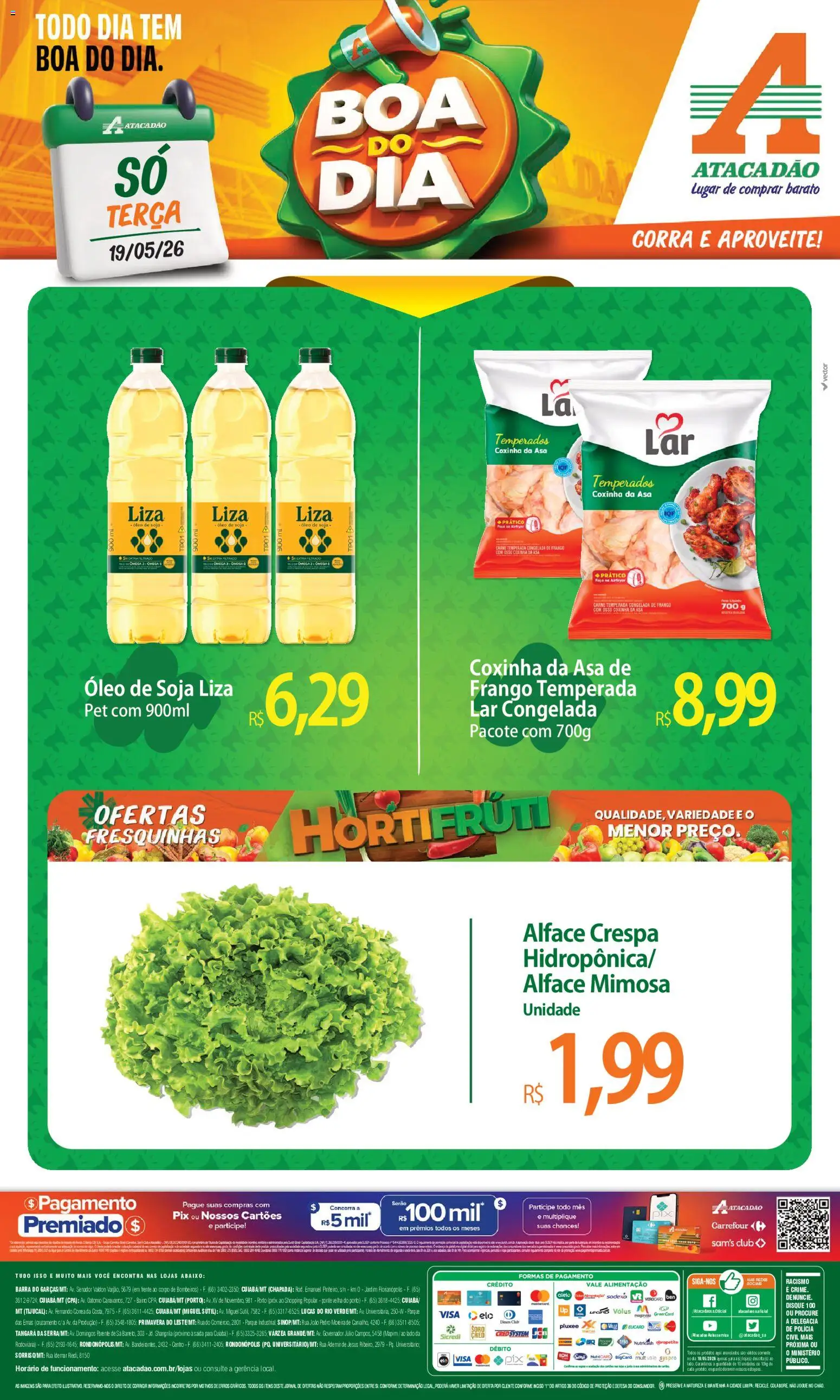 Pré-Visualização do folheto "Atacadão ofertas - MT" da loja Atacadão válido a partir de 19/05/2026