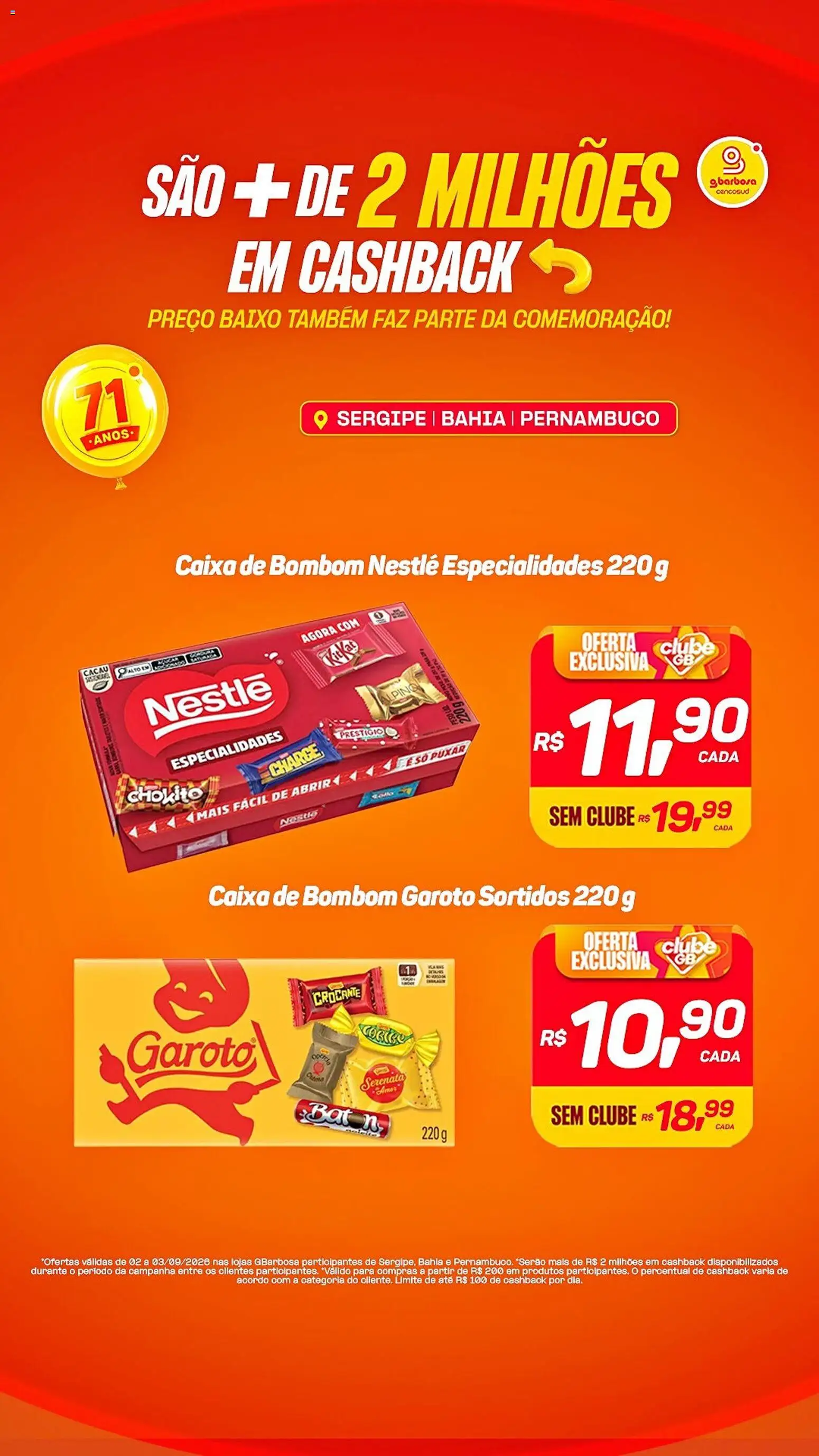 Pré-Visualização do folheto "Gbarbosa ofertas Aniversário" da loja Gbarbosa válido a partir de 02/09/2026