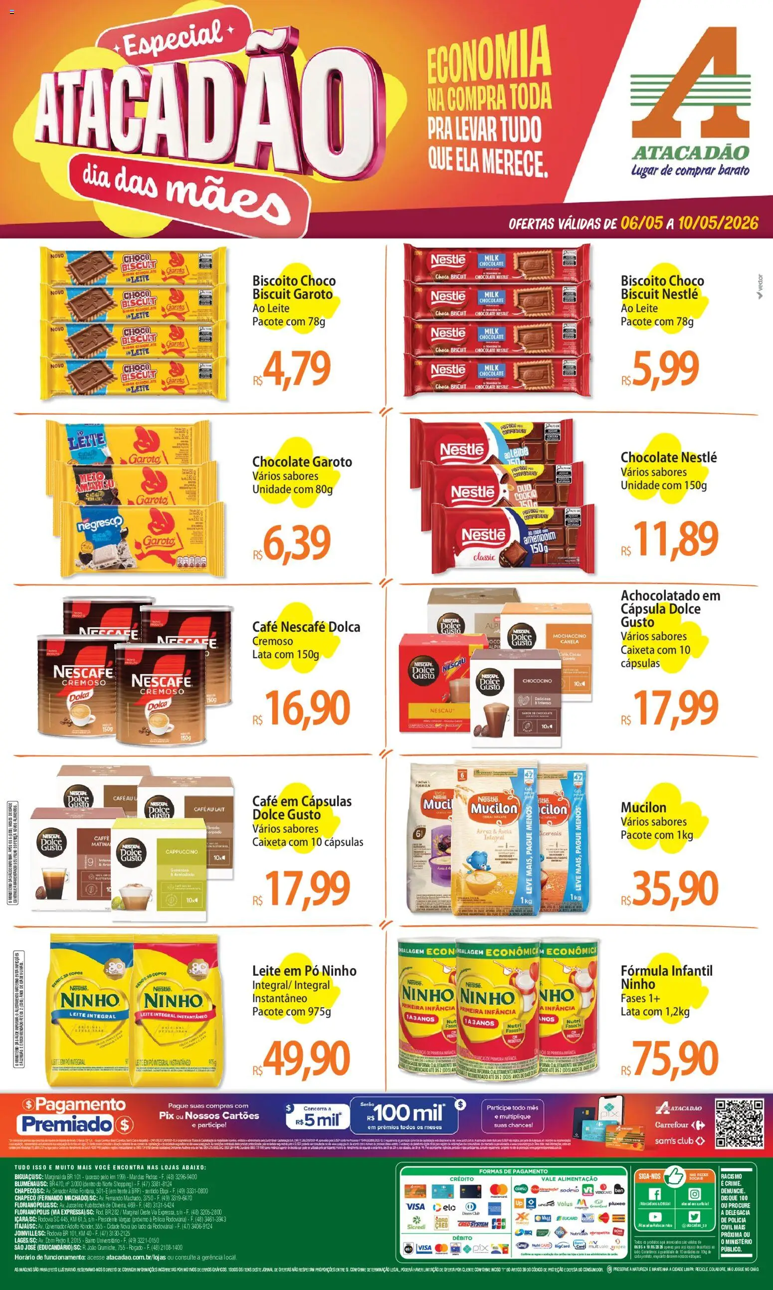 Pré-Visualização do folheto "Atacadão ofertas - SC" da loja Atacadão válido a partir de 06/05/2026