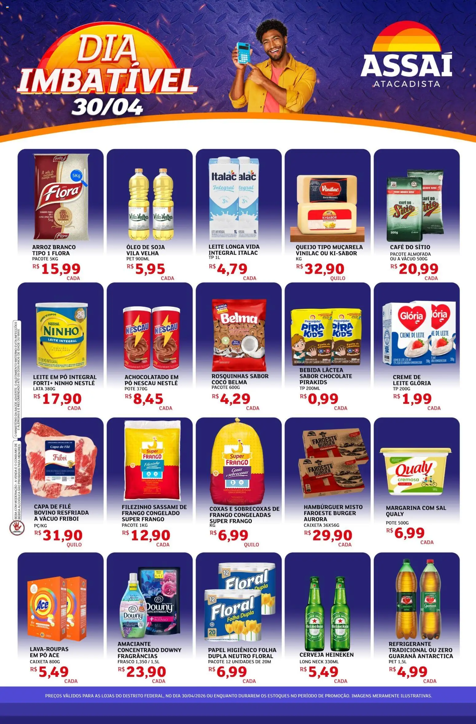 Pré-Visualização do folheto "Assaí Atacadista ofertas - DF" da loja Assaí Atacadista válido a partir de 30/04/2026