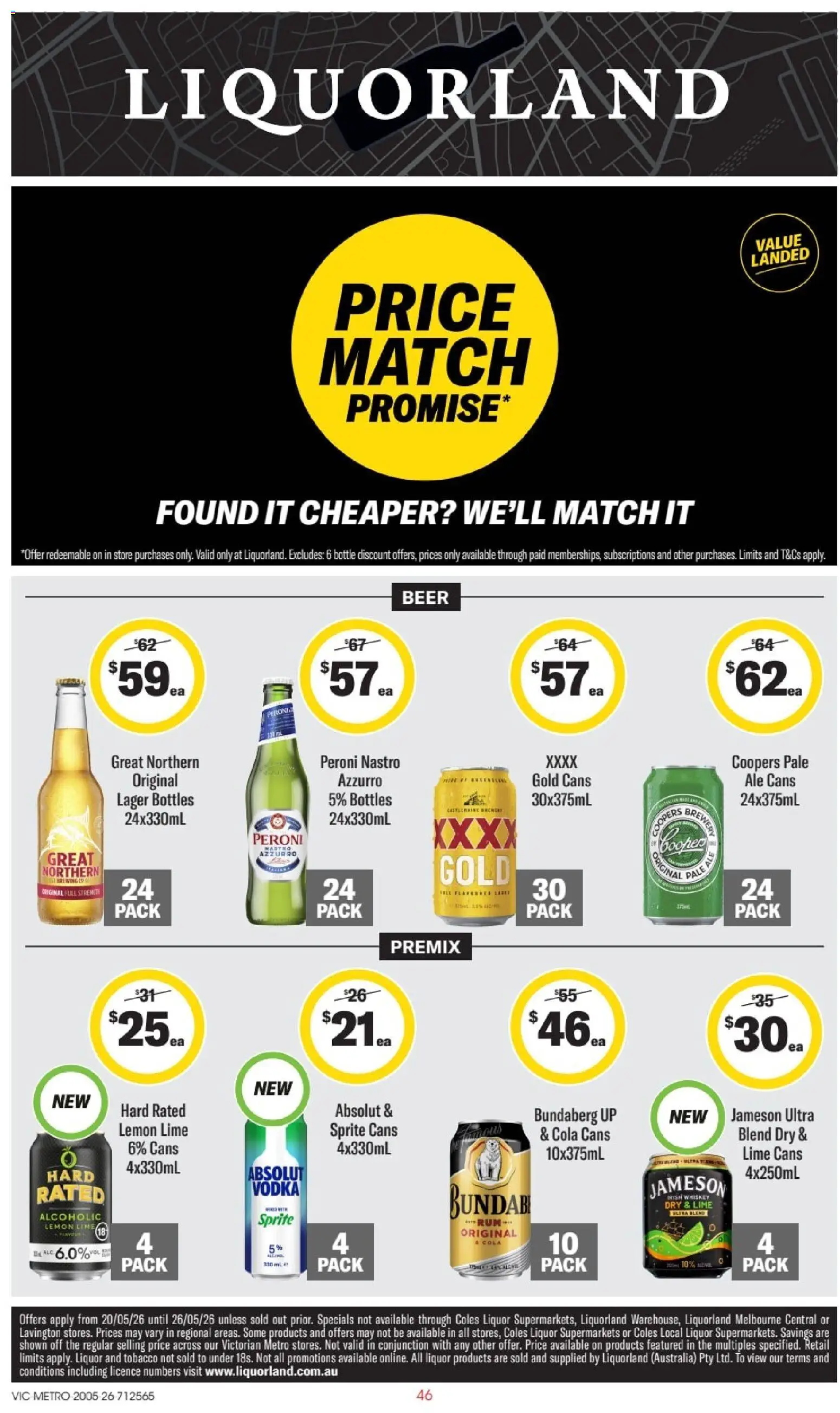 Preview of catalogue Liquorland catalogue VIC from shop Liquorland valid 20/05/2026