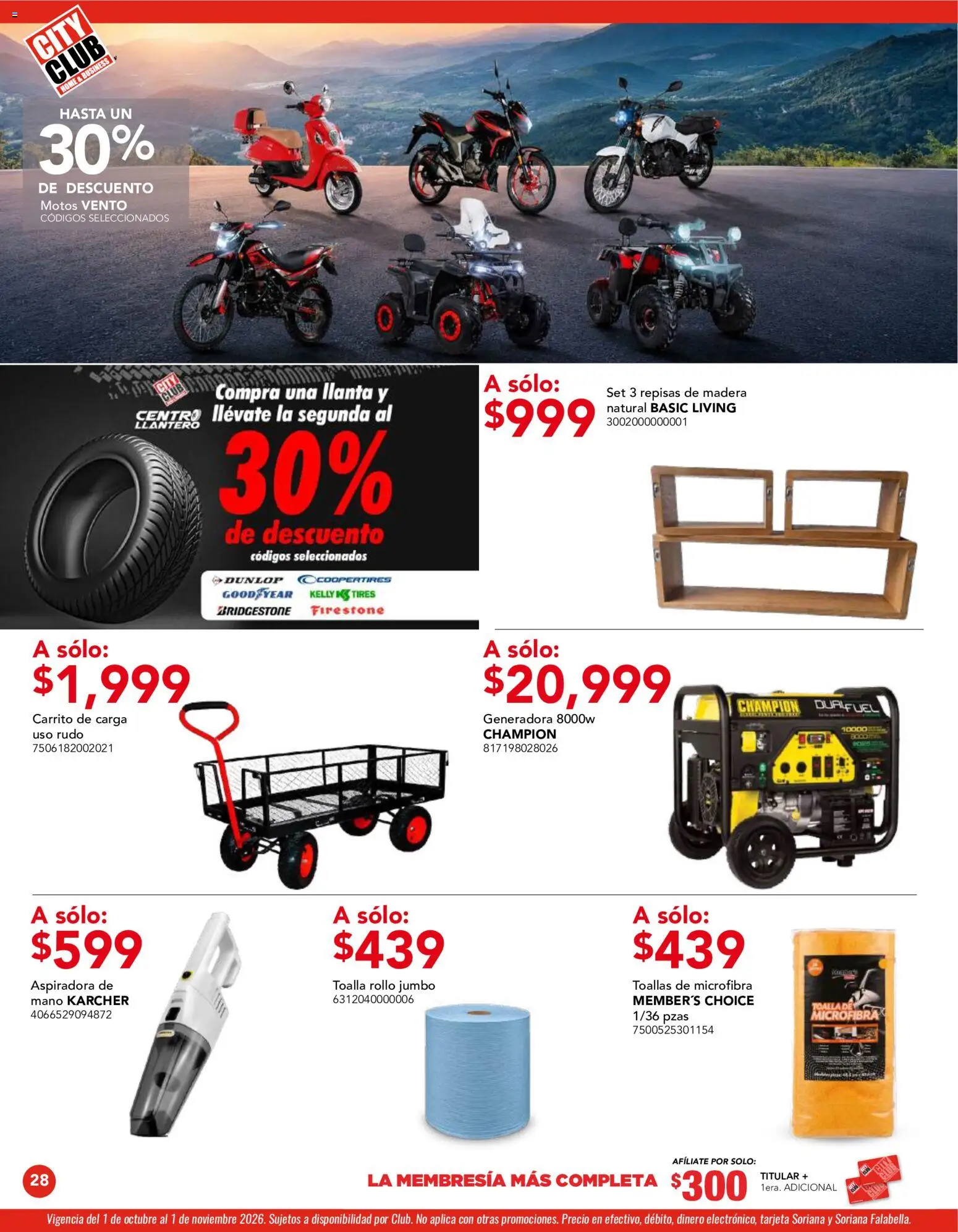 Vista previa las ofertas de la tienda City Club - City Club catálogo desde el 01/10/2026 - Aspiradora, Toalla, Toallas