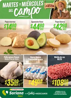 Vista previa las ofertas de la tienda Soriana - Soriana Martes y Miércoles del Campo Súper: Juárez desde el 11/08/2026 