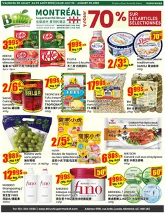 Un aperçu du dépliant Btrust Supermarket weekly flyer / circulaire du magasin Btrust Supermarket est valide à partir 30 juill. 2026