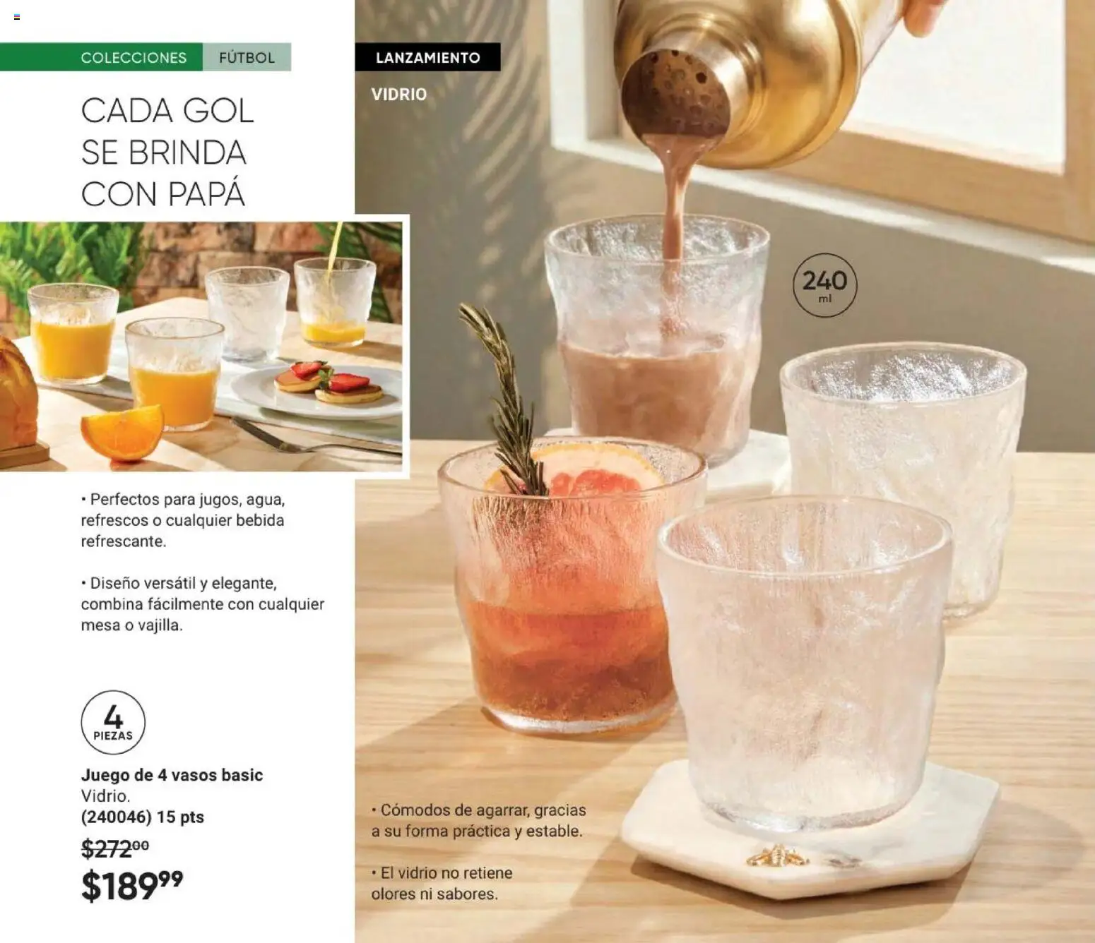 Vista previa las ofertas de la tienda AVON - AVON Casa & Estilo 8 2026 desde el 08/05/2026 - Juego, Papa, Mesa, Vasos