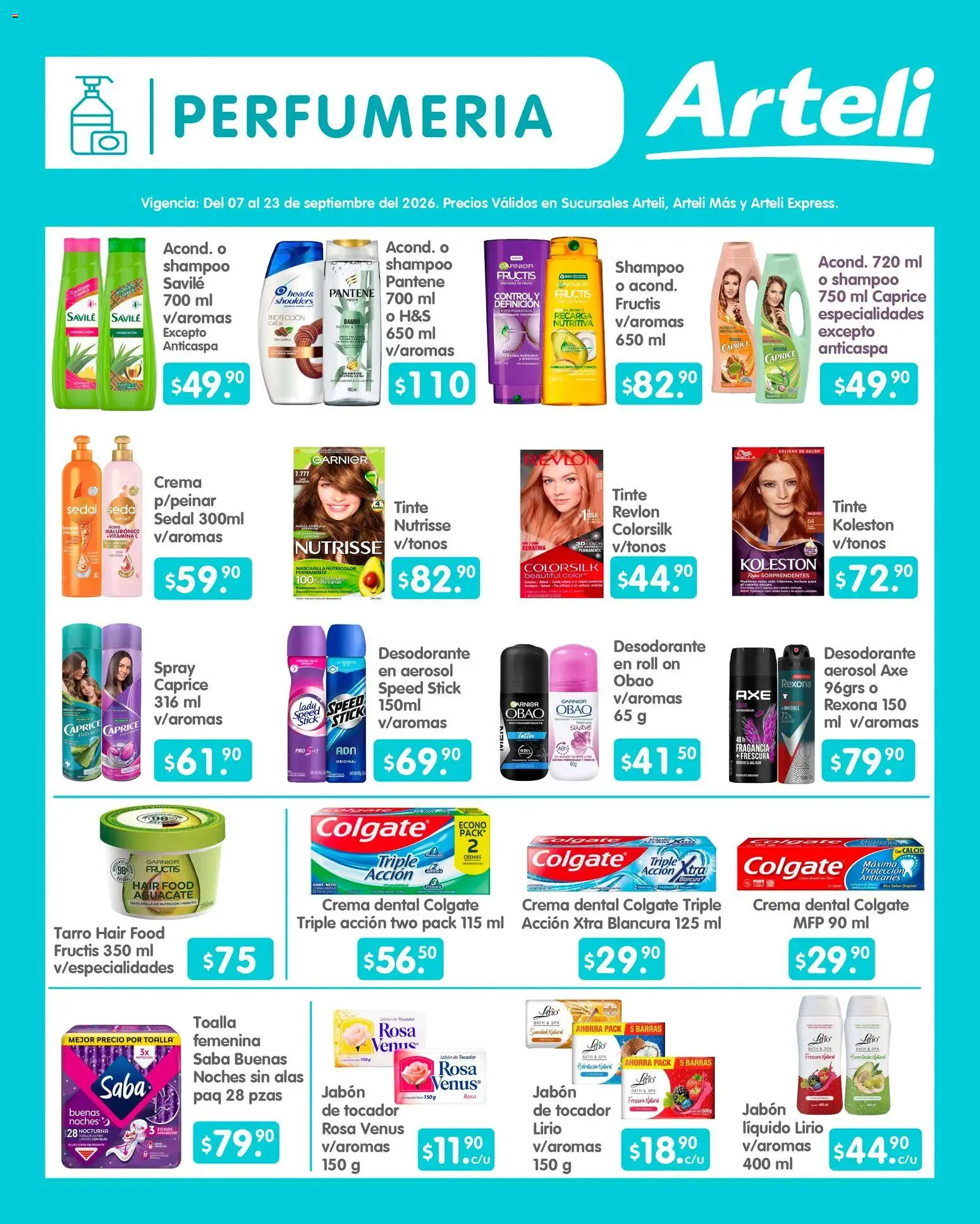 Vista previa las ofertas de la tienda Arteli - Arteli folleto Quincenal desde el 07/09/2026 