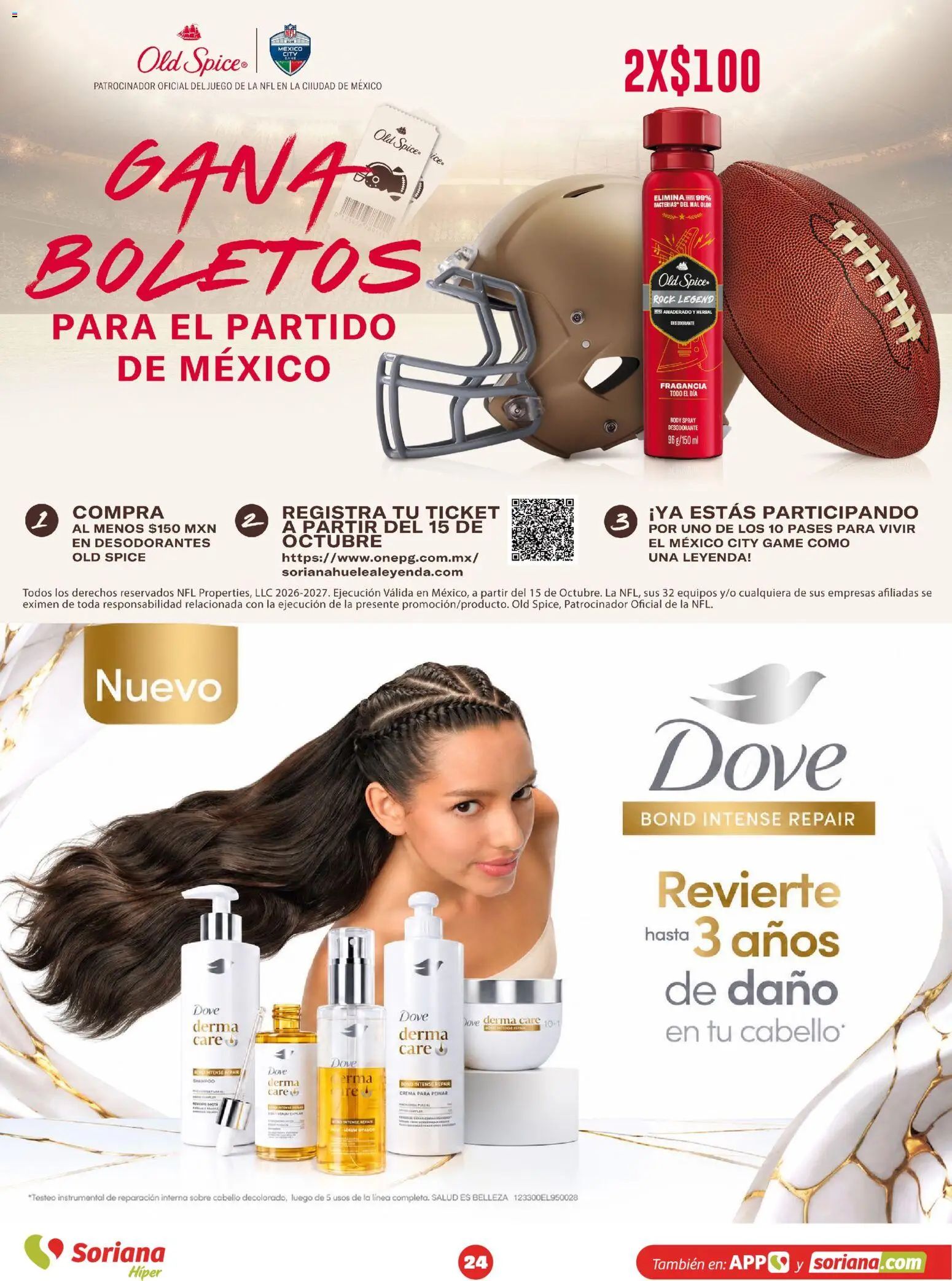 Vista previa las ofertas de la tienda Soriana - Soriana Híper - Modo #Glowing desde el 30/09/2026 - Juego, Shampoo, Desodorante, Crema, Body, Sobre, Fragancia