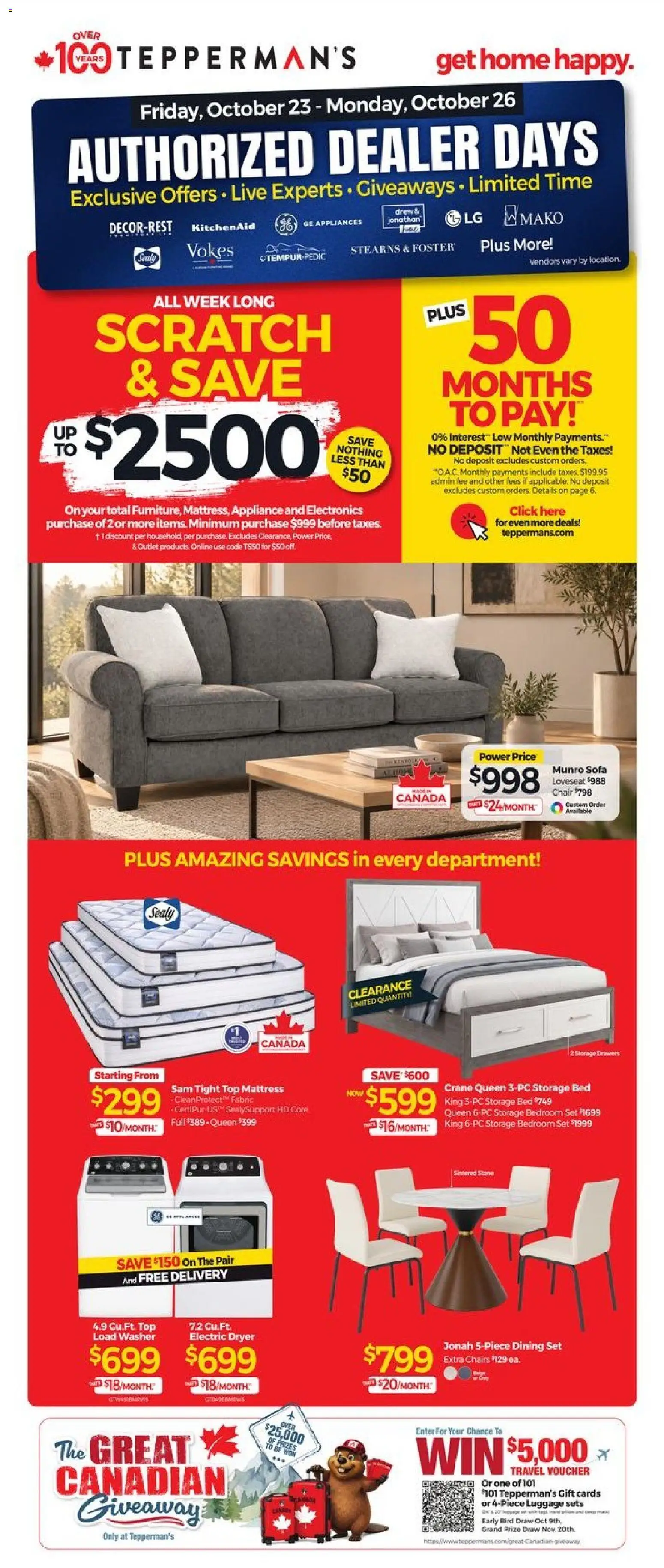 Preview of leaflet Tepperman's weekly flyer / circulaire from shop Tepperman's is valid from Oct 23, 2026