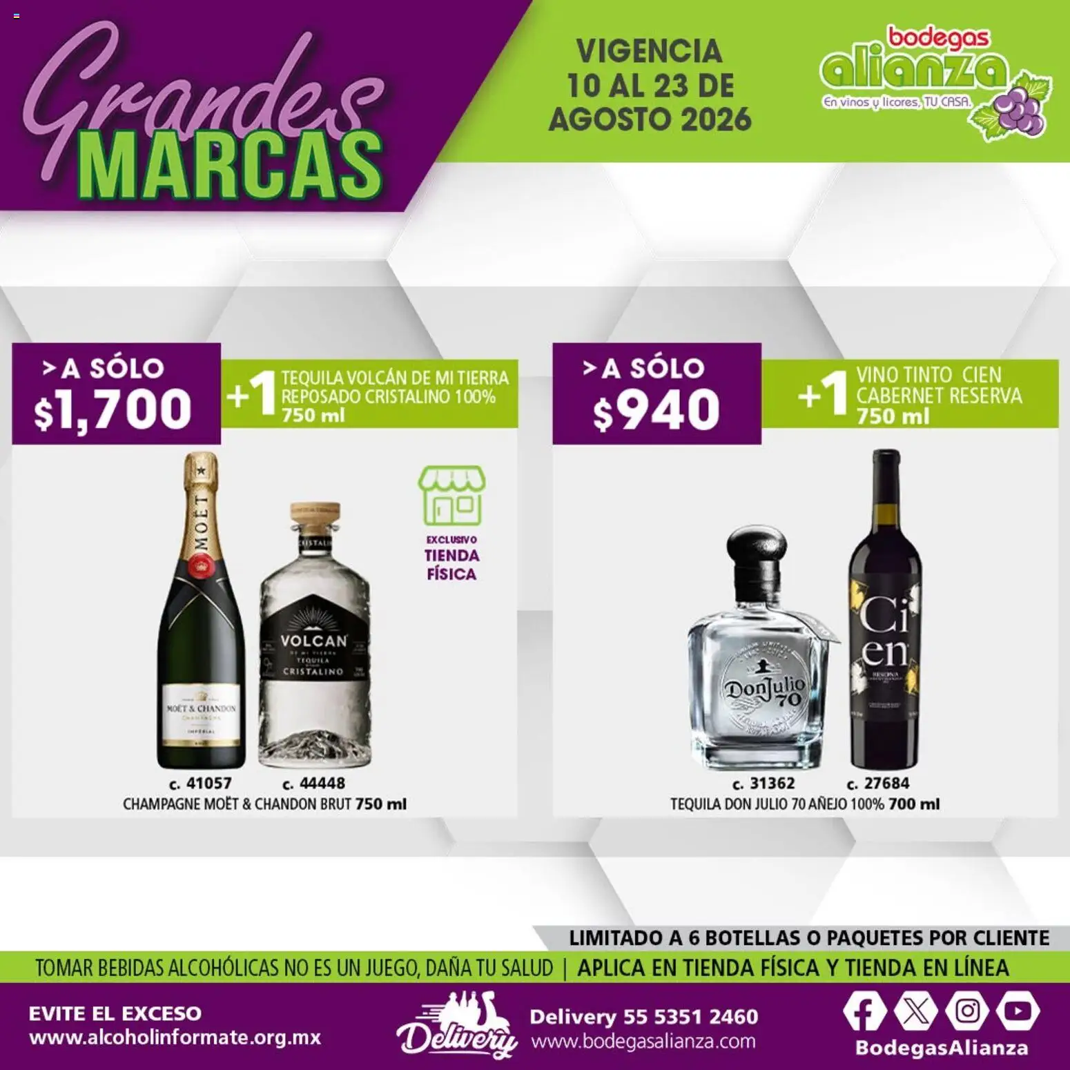 Vista previa las ofertas de la tienda Bodegas Alianza - Bodegas Alianza catálogo Grandes Marcas desde el 10/08/2026 