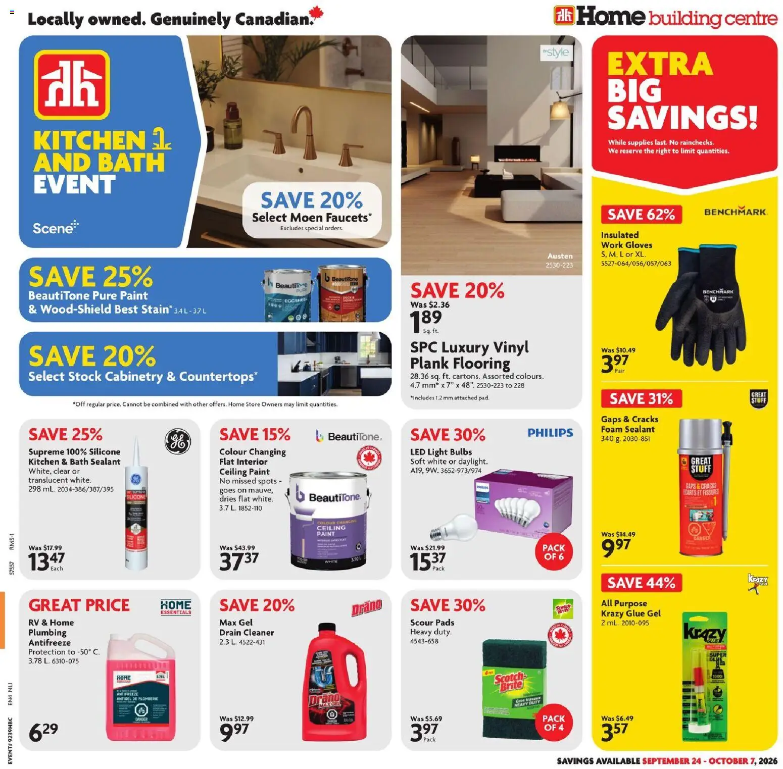 Preview of leaflet Home Hardware weekly flyer / circulaire from shop Home Hardware is valid from Sep 24, 2026