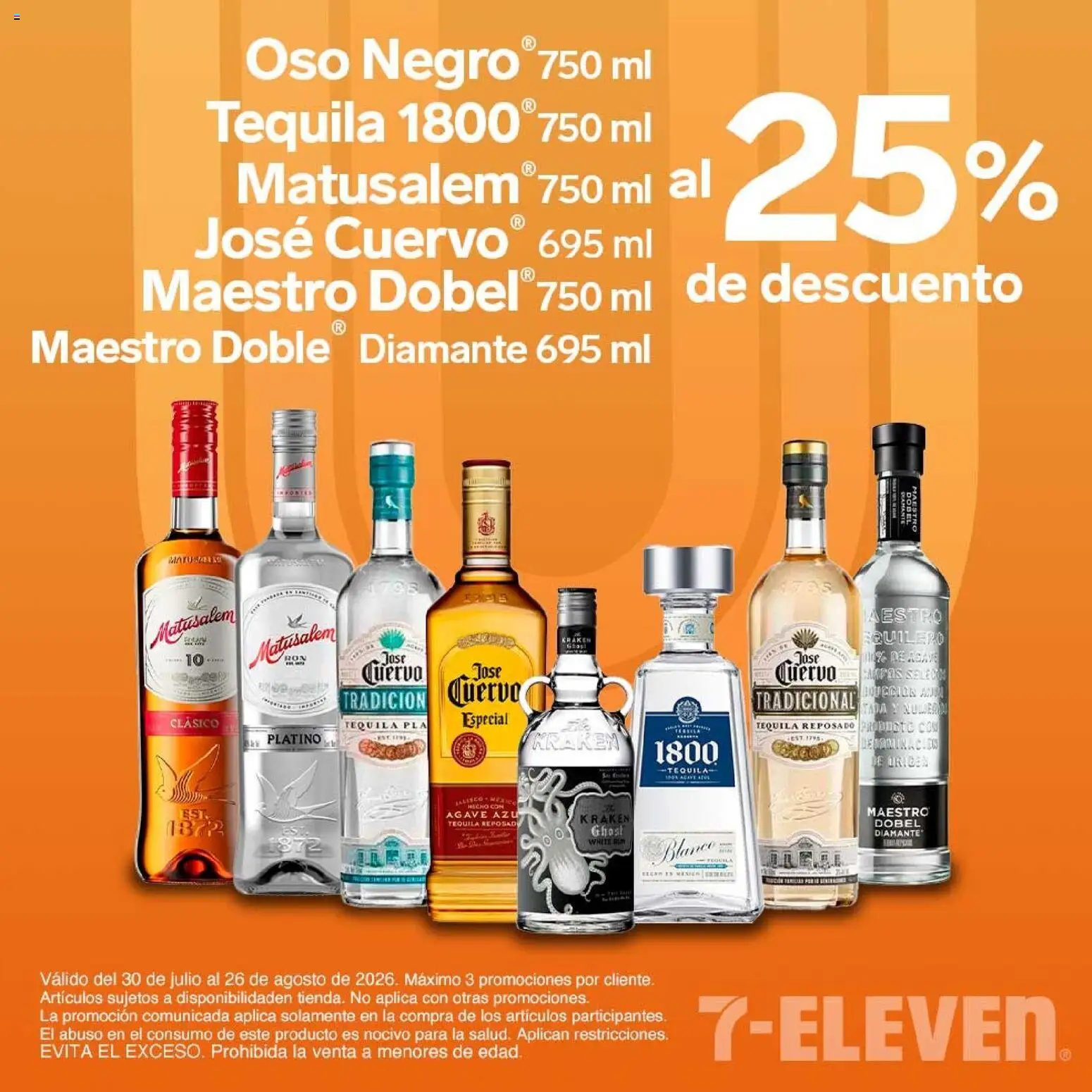 Vista previa las ofertas de la tienda 7-Eleven - 7-Eleven folleto desde el 30/07/2026 - Tequila, Agave