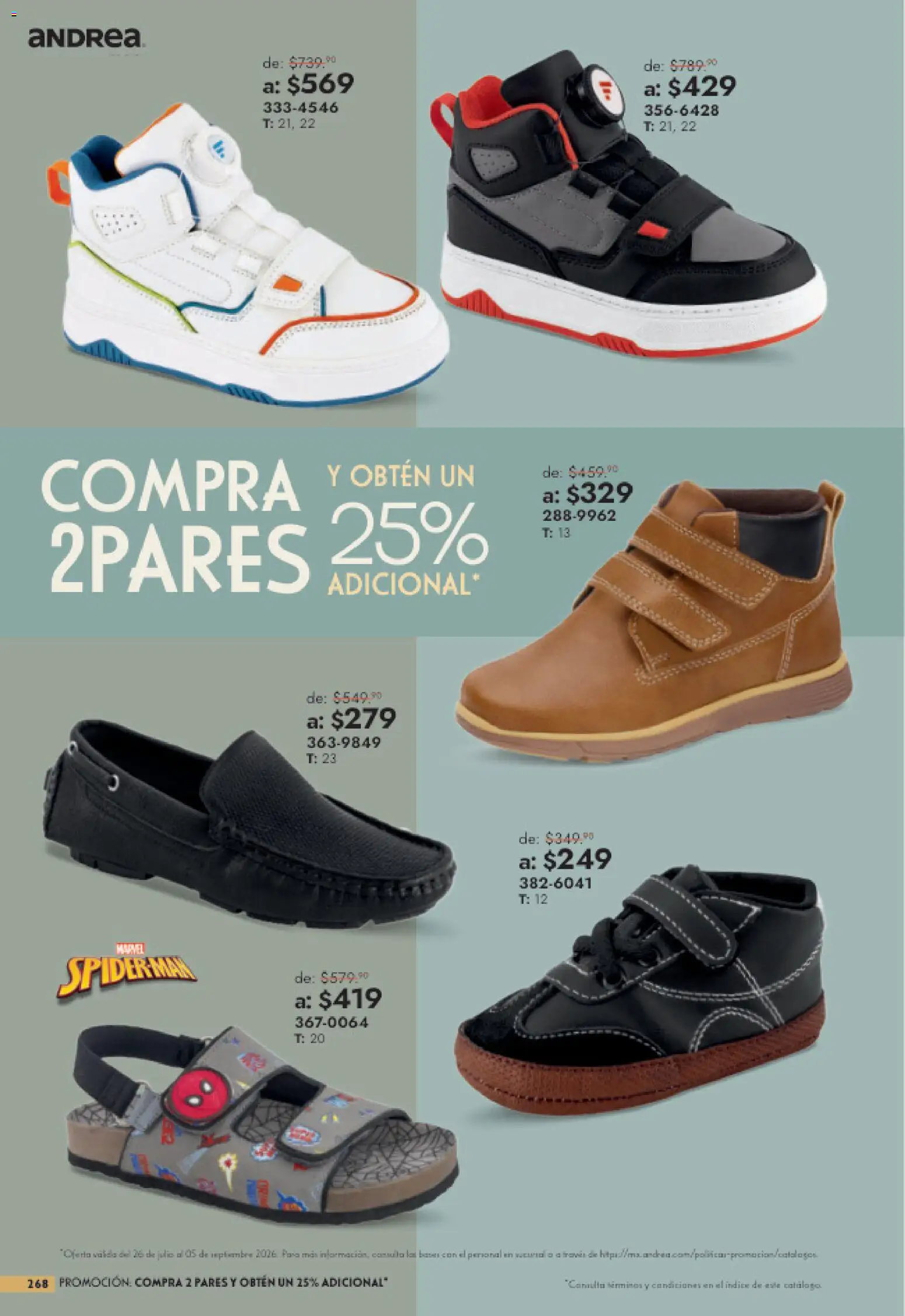 Vista previa las ofertas de la tienda Andrea - Andrea catálogo Outlet desde el 26/07/2026 