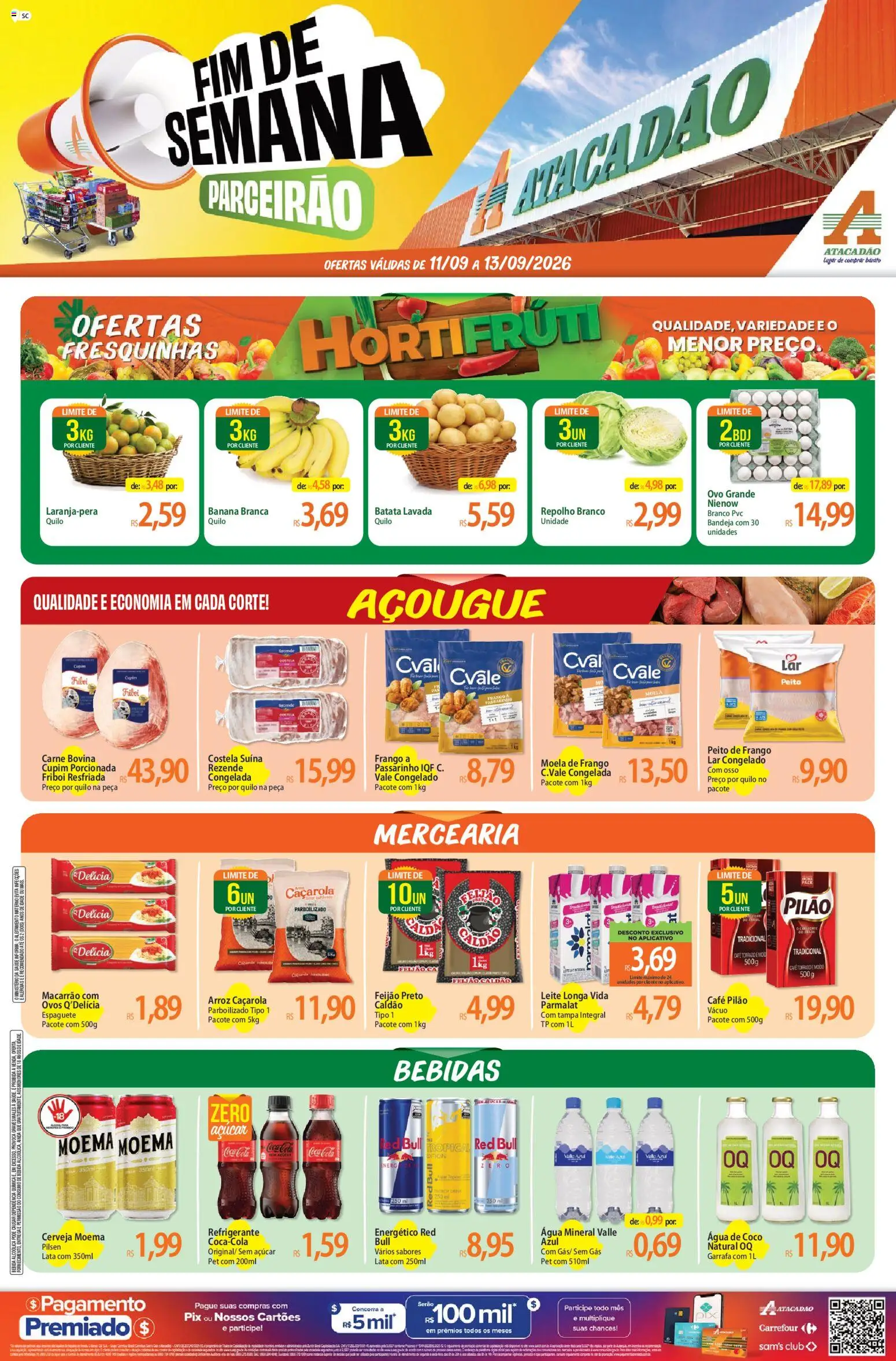 Pré-Visualização do folheto "Atacadão ofertas - SC" da loja Atacadão válido a partir de 11/09/2026