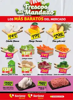 Vista previa las ofertas de la tienda Soriana - Soriana Frescos del Mandado Mercado: Ver, Tab, Chis, Camp, Yuc y Q. Roo desde el 12/05/2026 