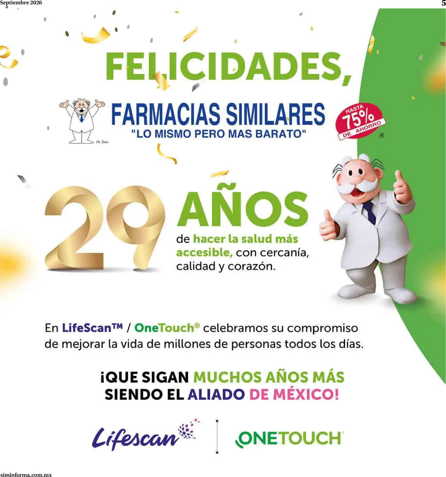 Vista previa las ofertas de la tienda Farmacias Similares - Farmacias Similares catálogo desde el 01/09/2026 