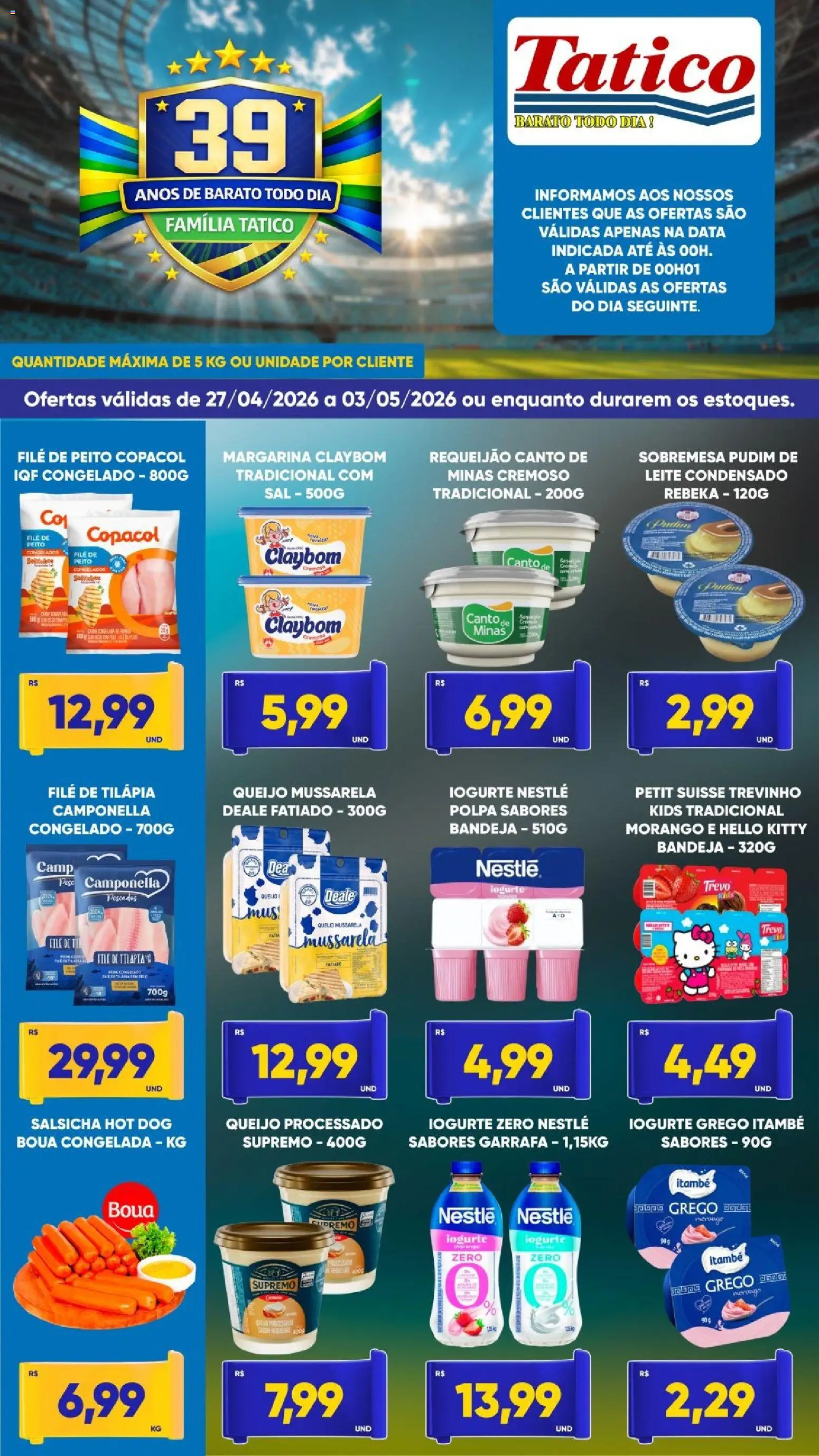 Pré-Visualização do folheto "Tatico - Ofertas da semana" da loja Tatico válido a partir de 27/04/2026