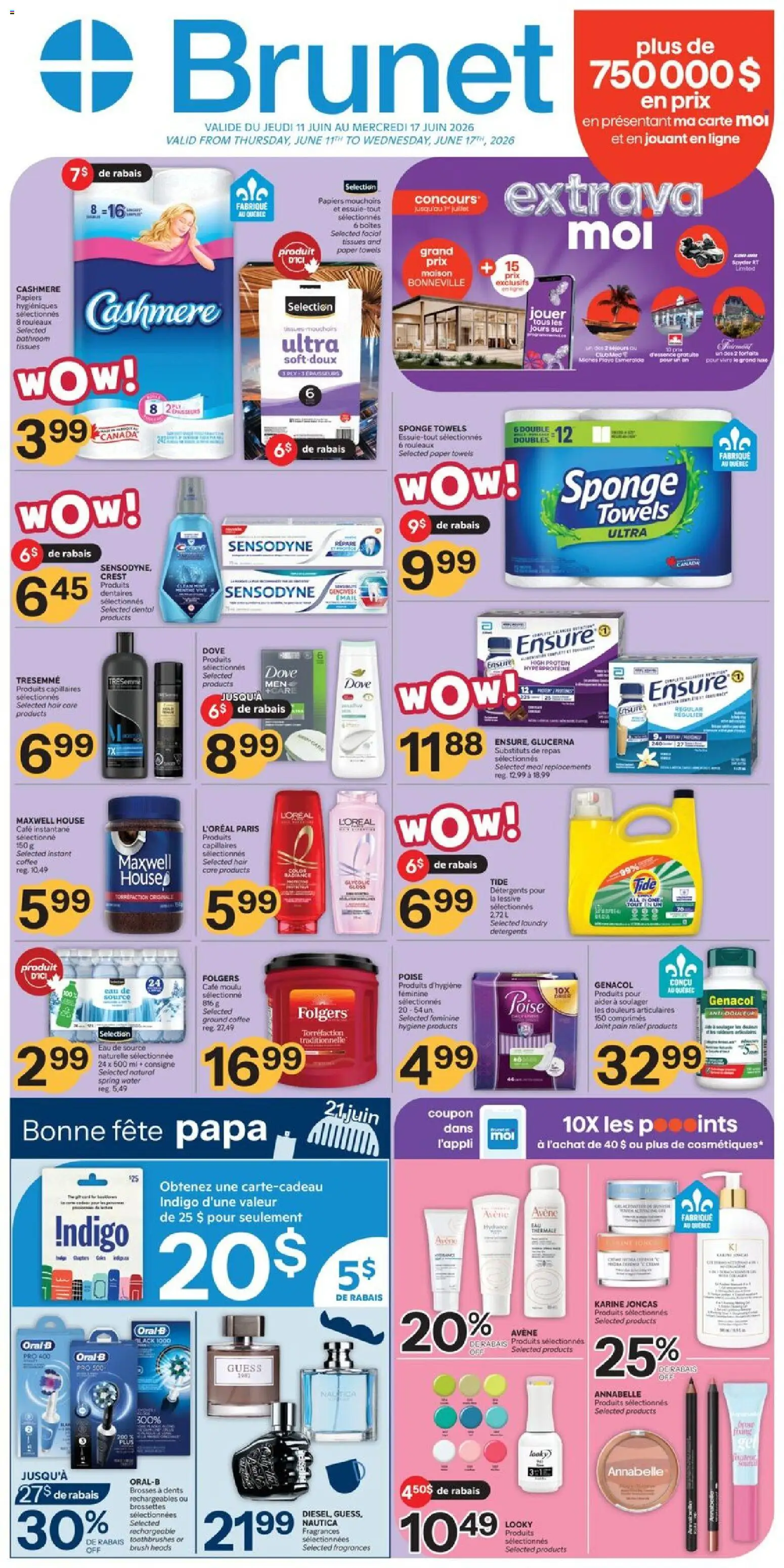 Preview of leaflet Brunet weekly flyer / circulaire from shop Brunet is valid from Jun 11, 2026