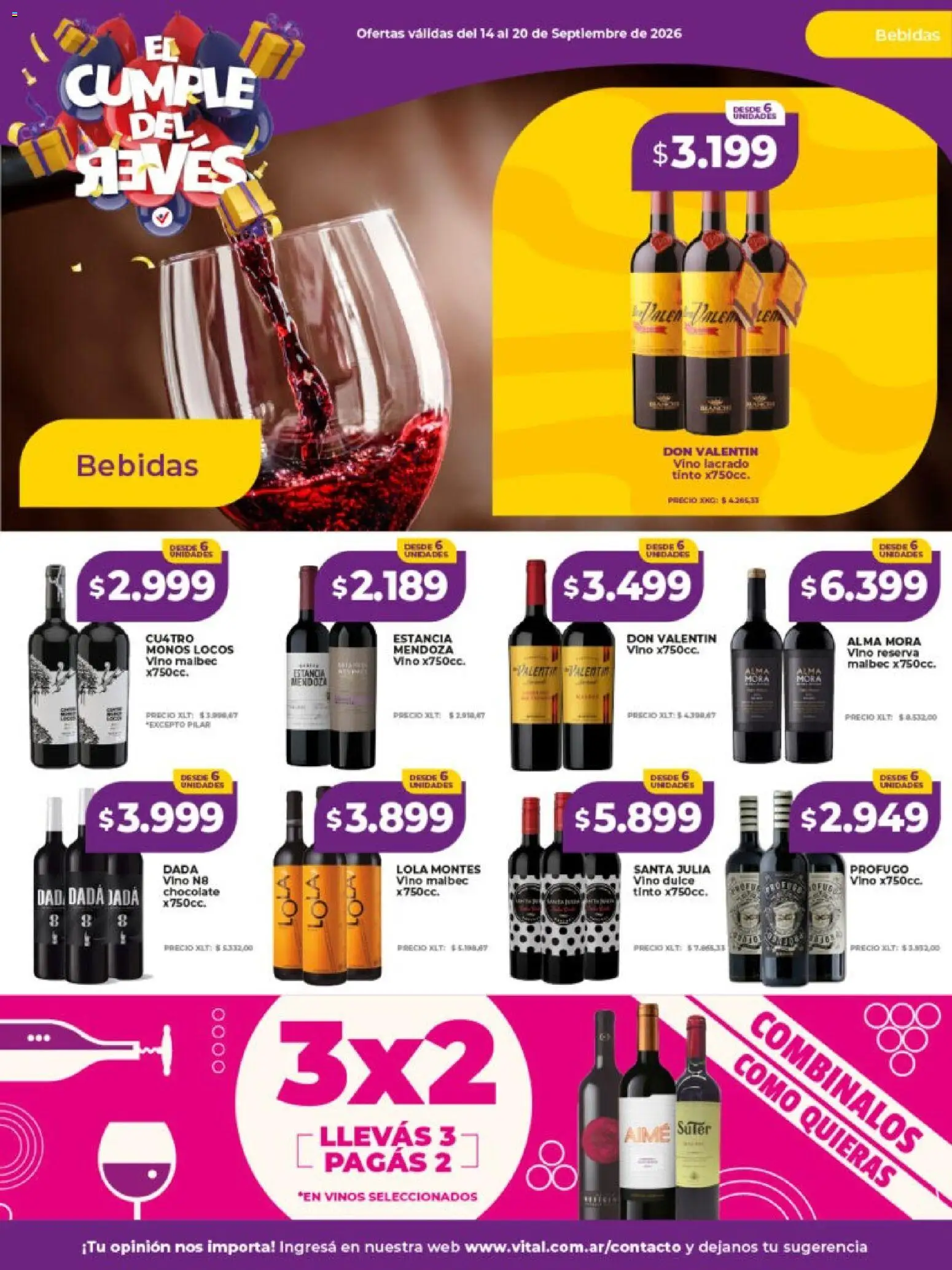 Vista previa del folleto de la tienda Vital válido desde el 14/09/2026 