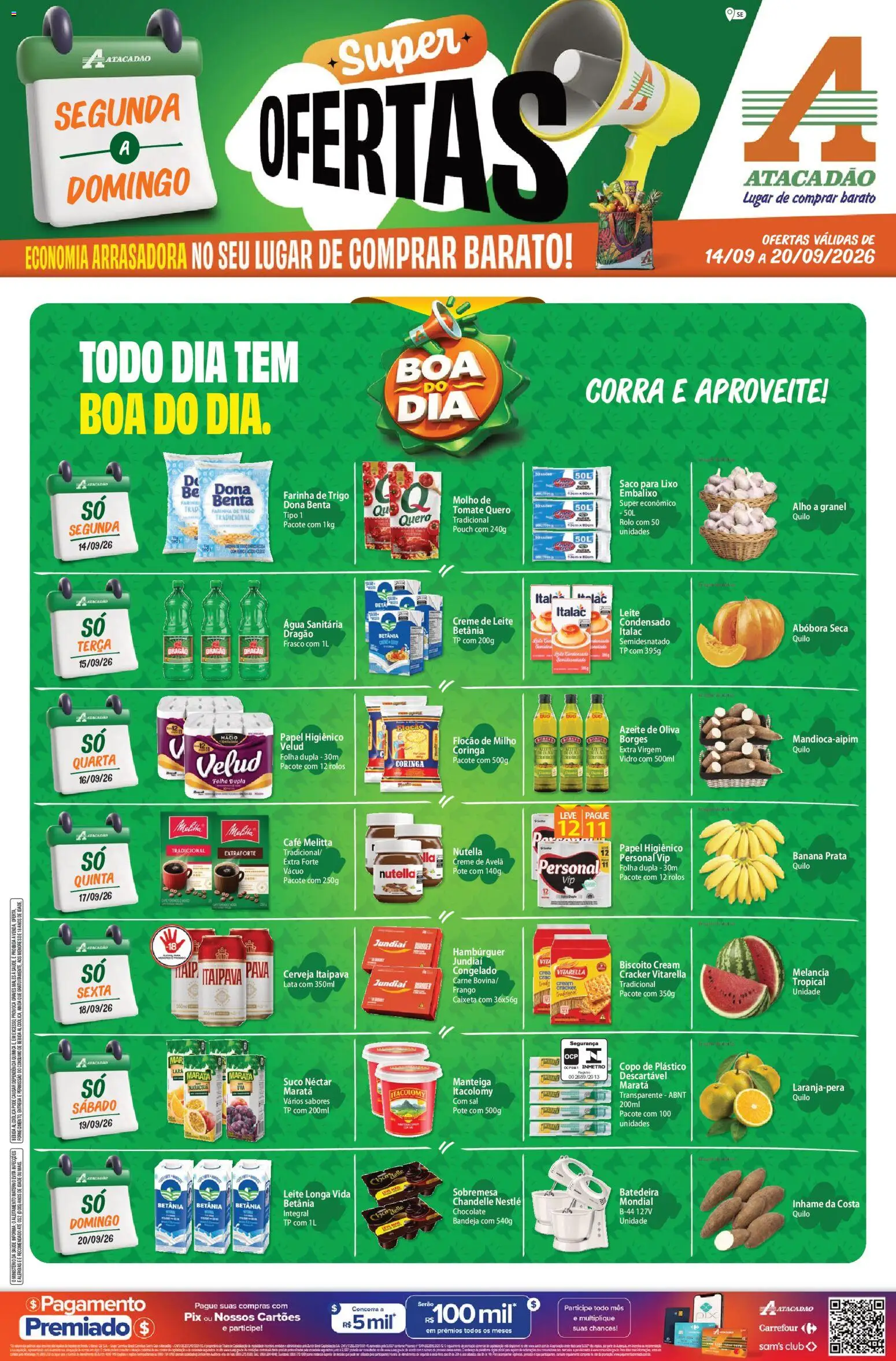 Pré-Visualização do folheto "Atacadão ofertas - SE" da loja Atacadão válido a partir de 14/09/2026
