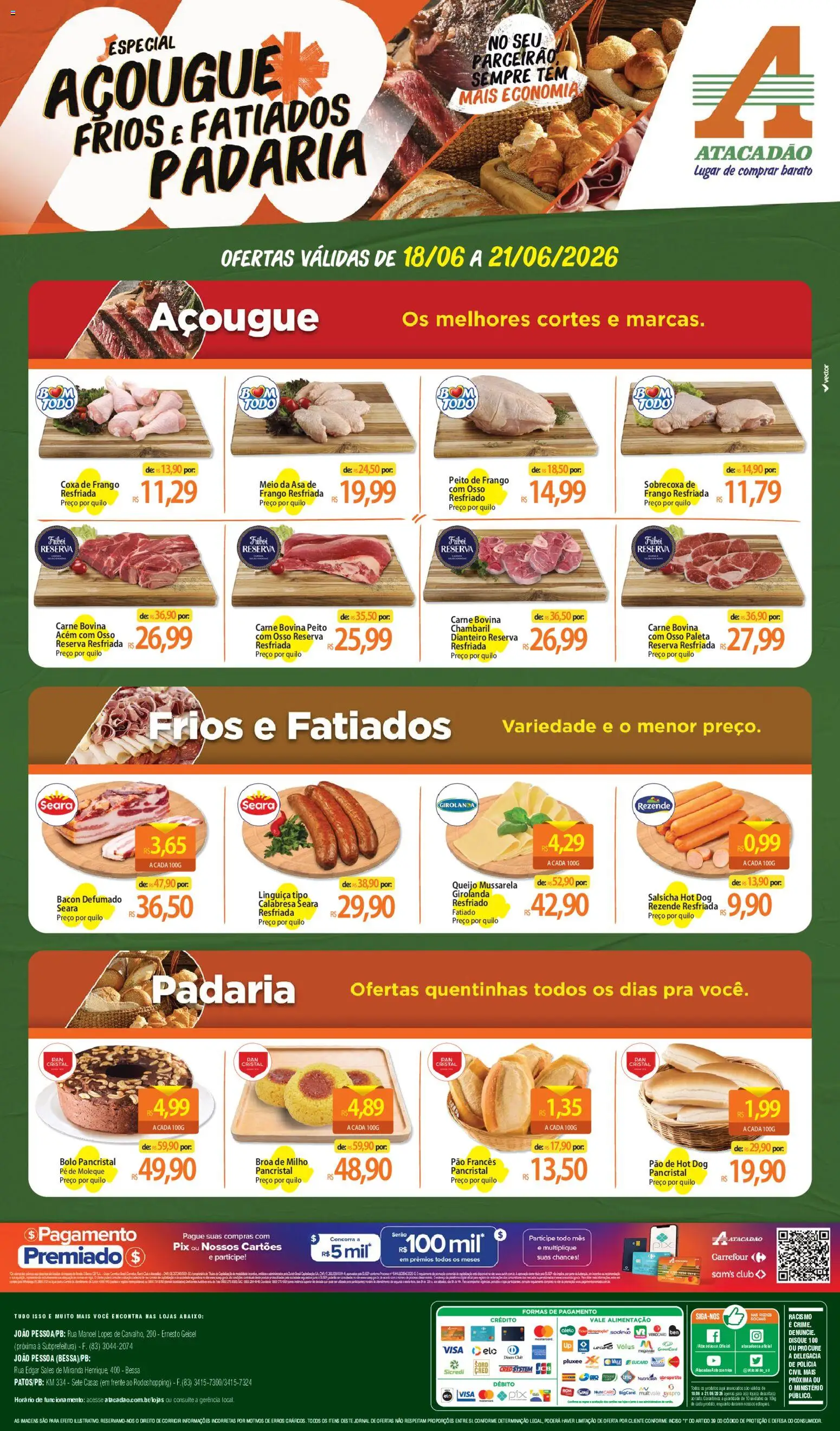 Pré-Visualização do folheto "Atacadão ofertas - PB" da loja Atacadão válido a partir de 18/06/2026
