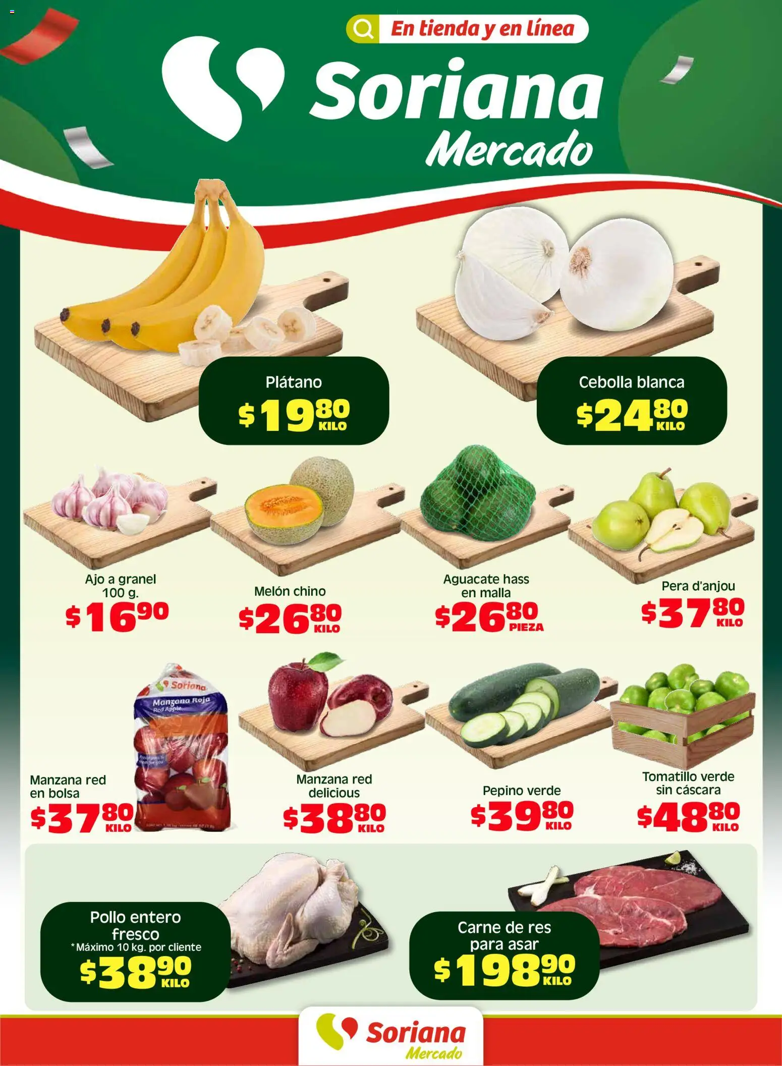 Vista previa las ofertas de la tienda Soriana - Soriana Fin de Semana Mercado: BCS, Son y Sin desde el 01/05/2026 
