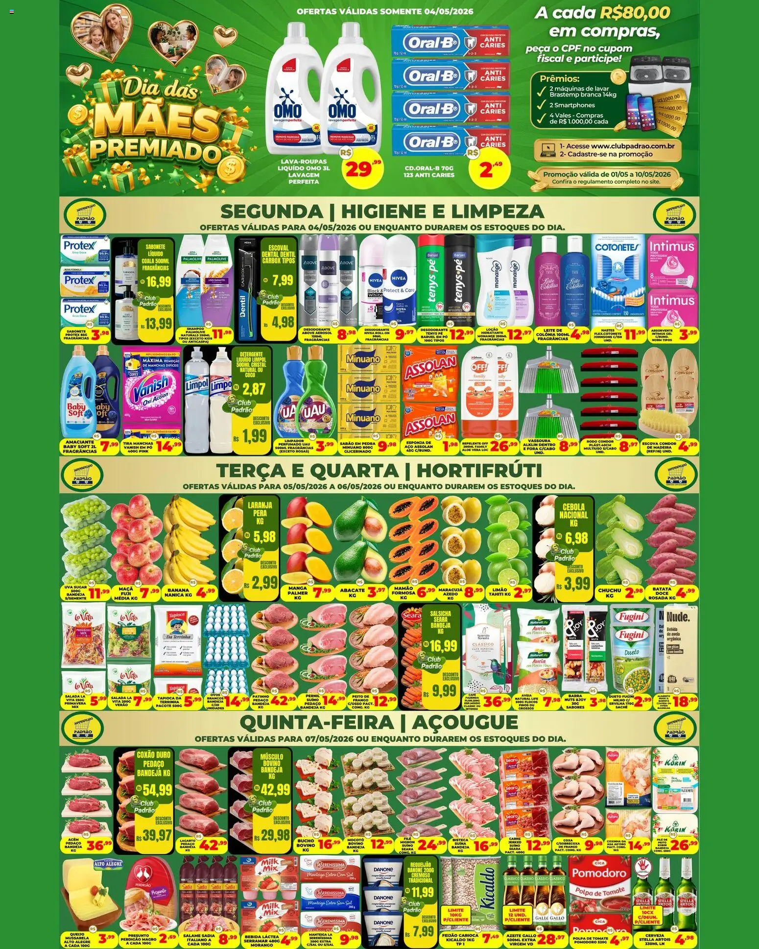 Pré-Visualização do folheto "Supermercado Padrão - Ofertas da semana" da loja Supermercado Padrão válido a partir de 04/05/2026